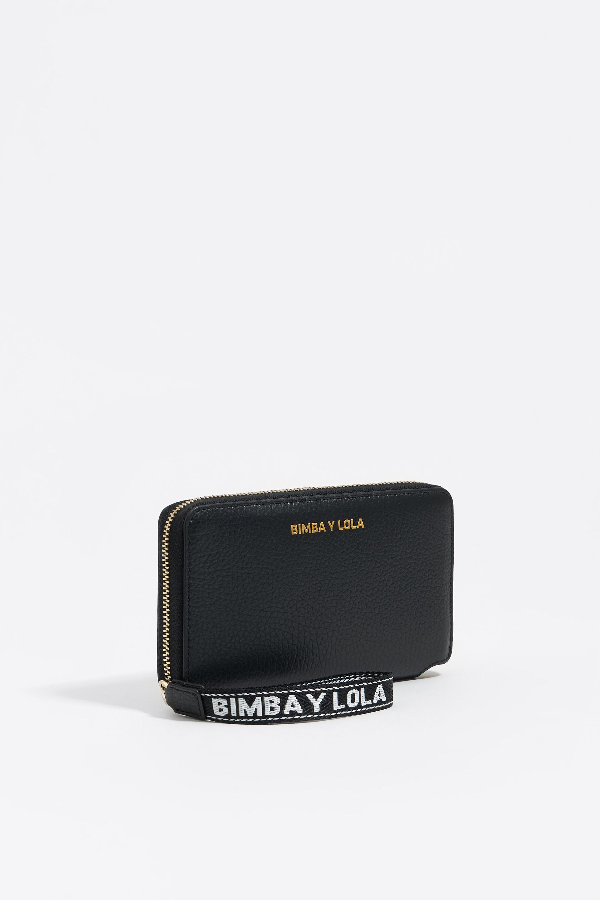Black leather horizontal wallet