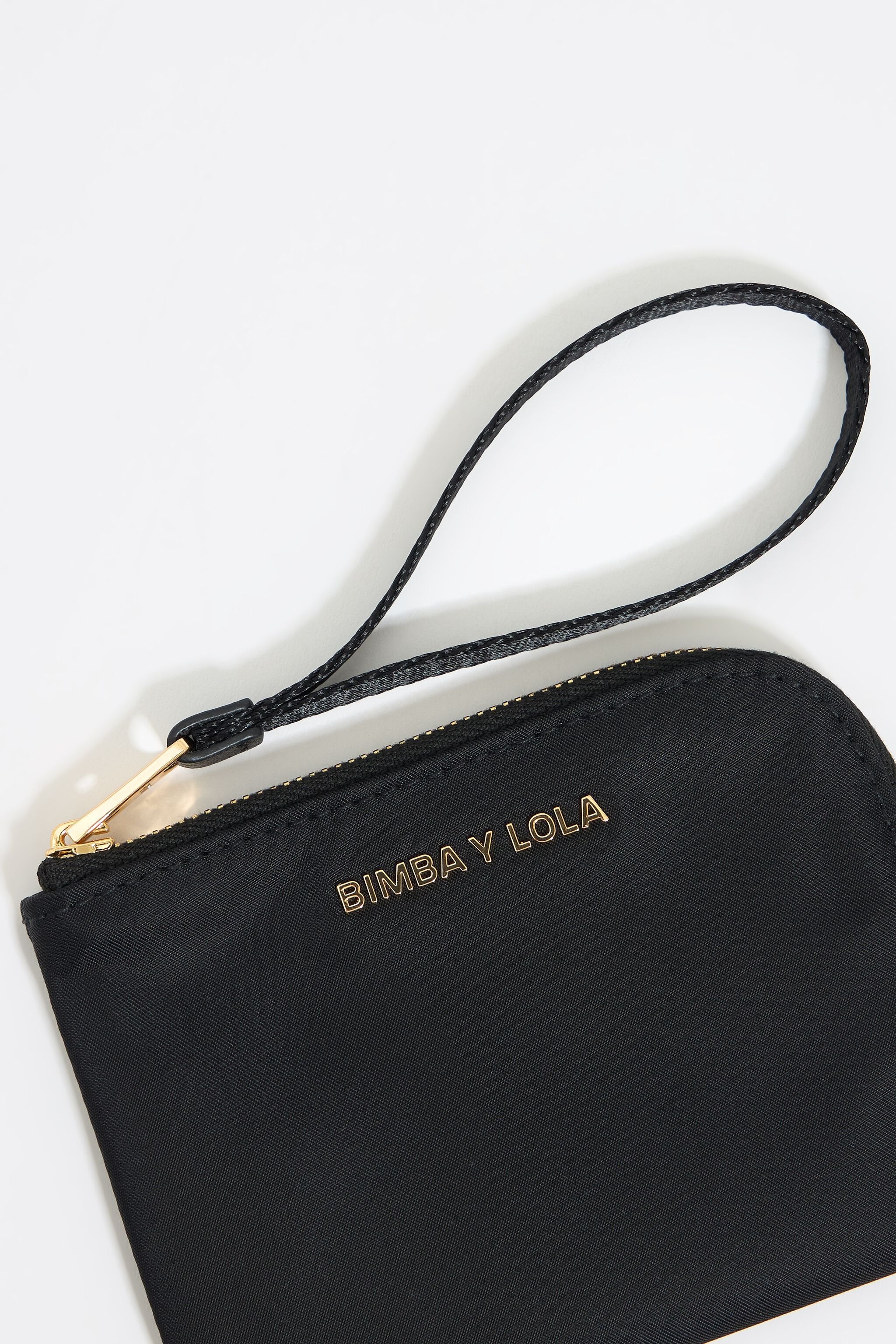 Black nylon coin purse