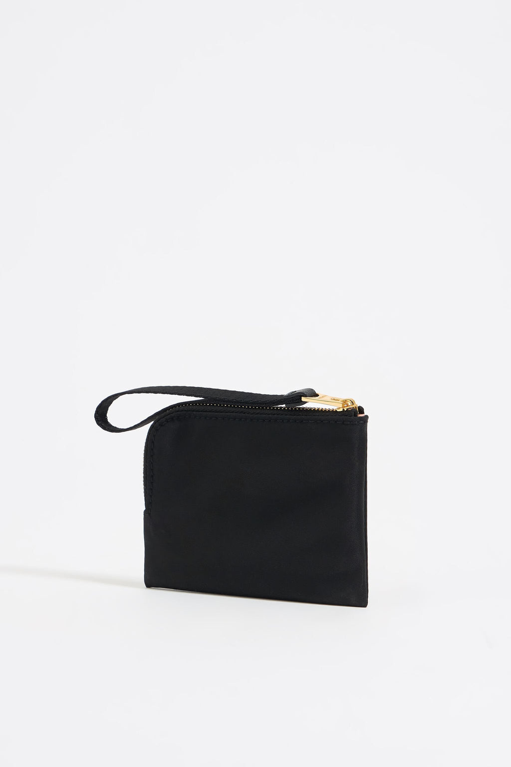 Black nylon coin purse