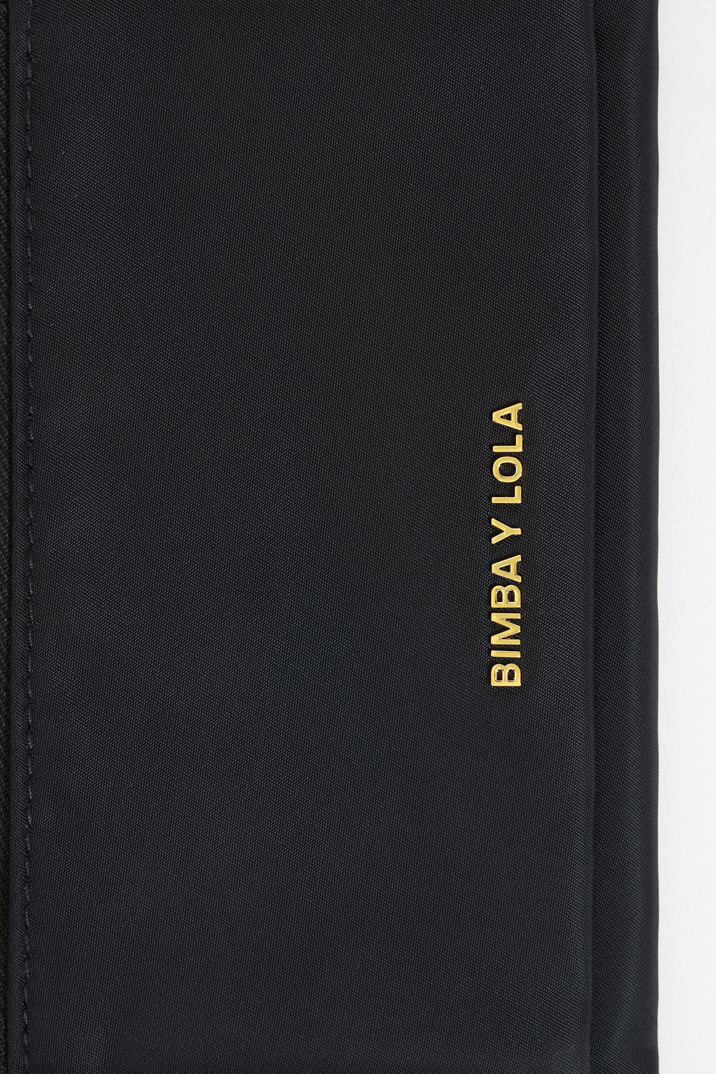 Black nylon double purse