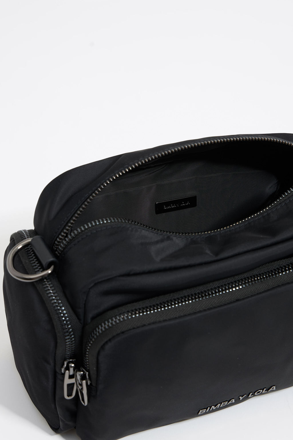 Medium black nylon Pocket crossbody bag