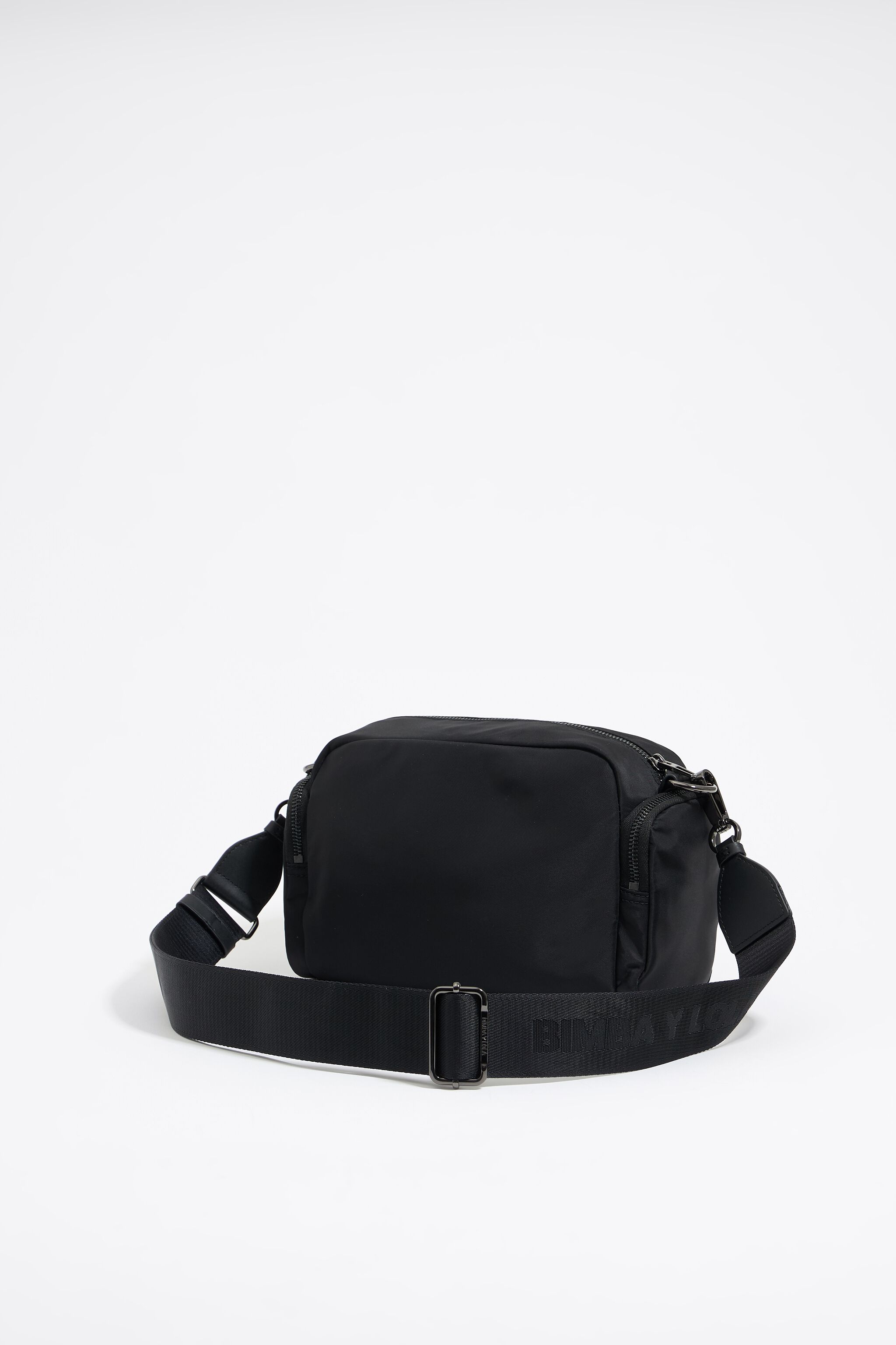 Medium black nylon Pocket crossbody bag