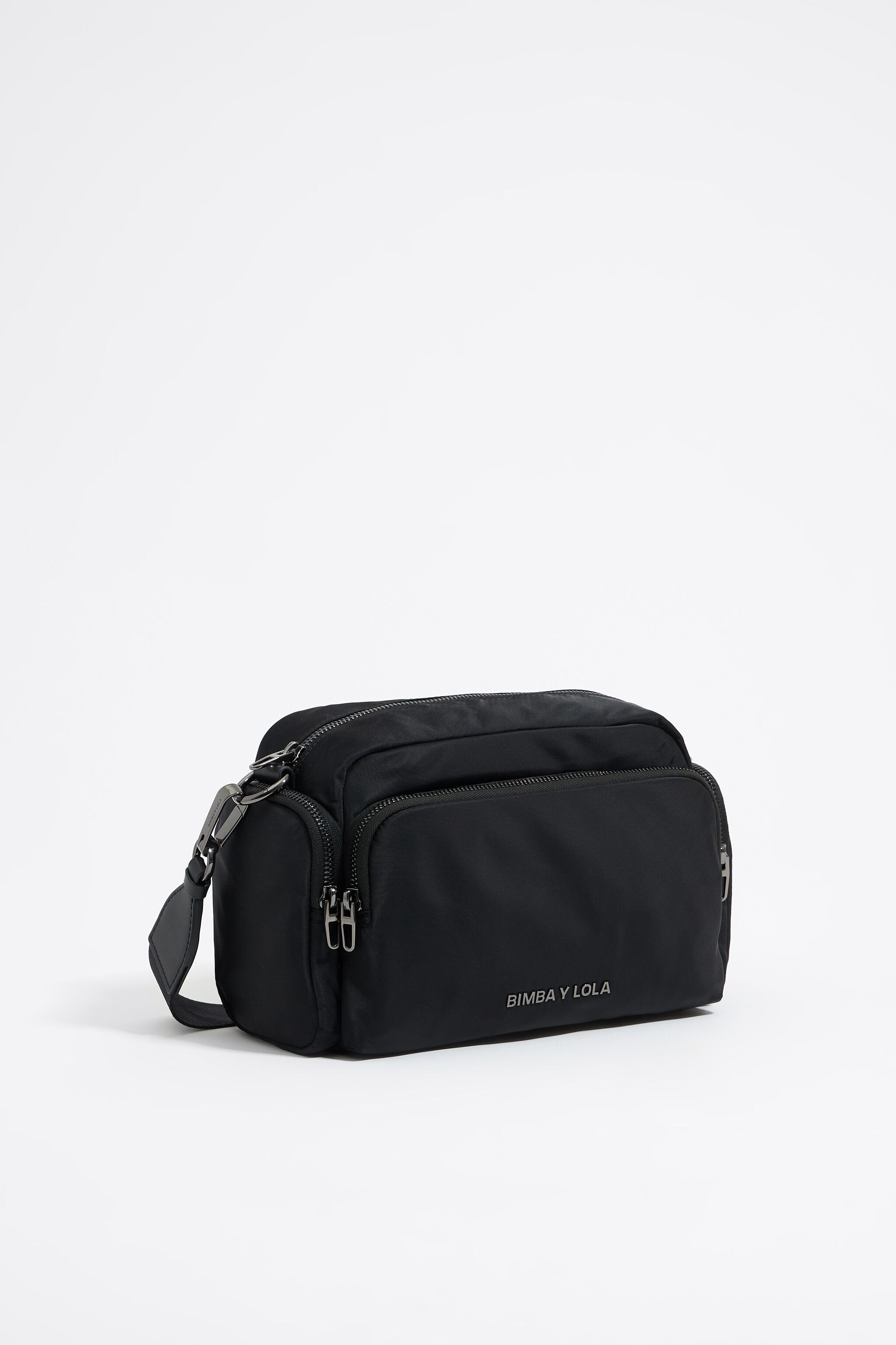 Medium black nylon Pocket crossbody bag