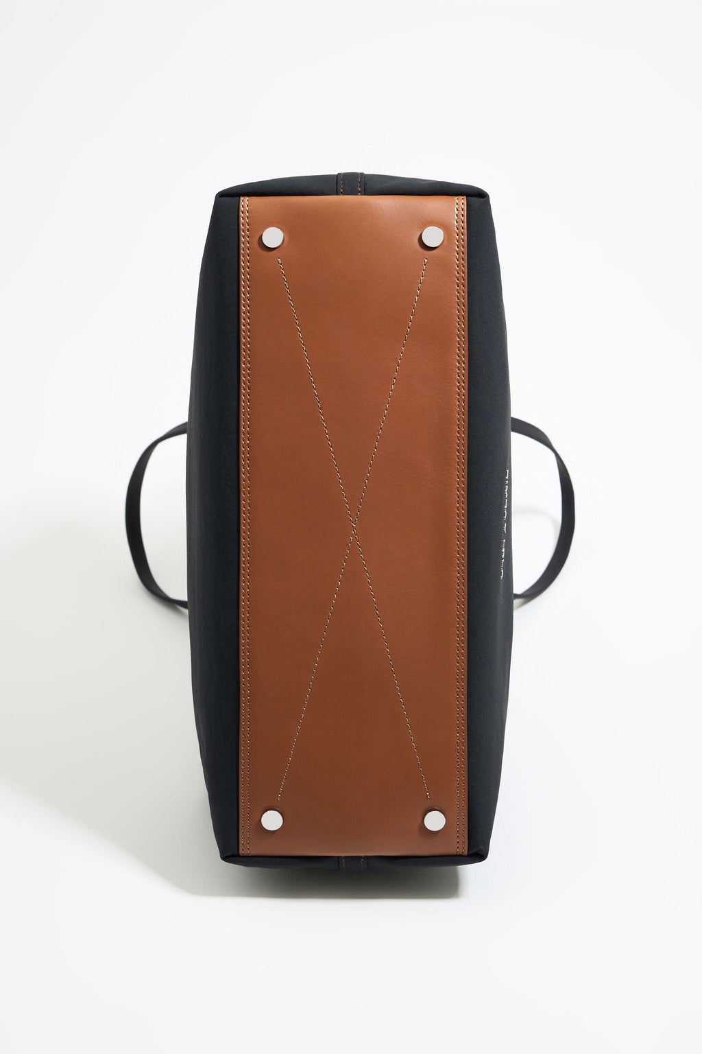 Large anthracite gabardine Chihuahua shopper bag