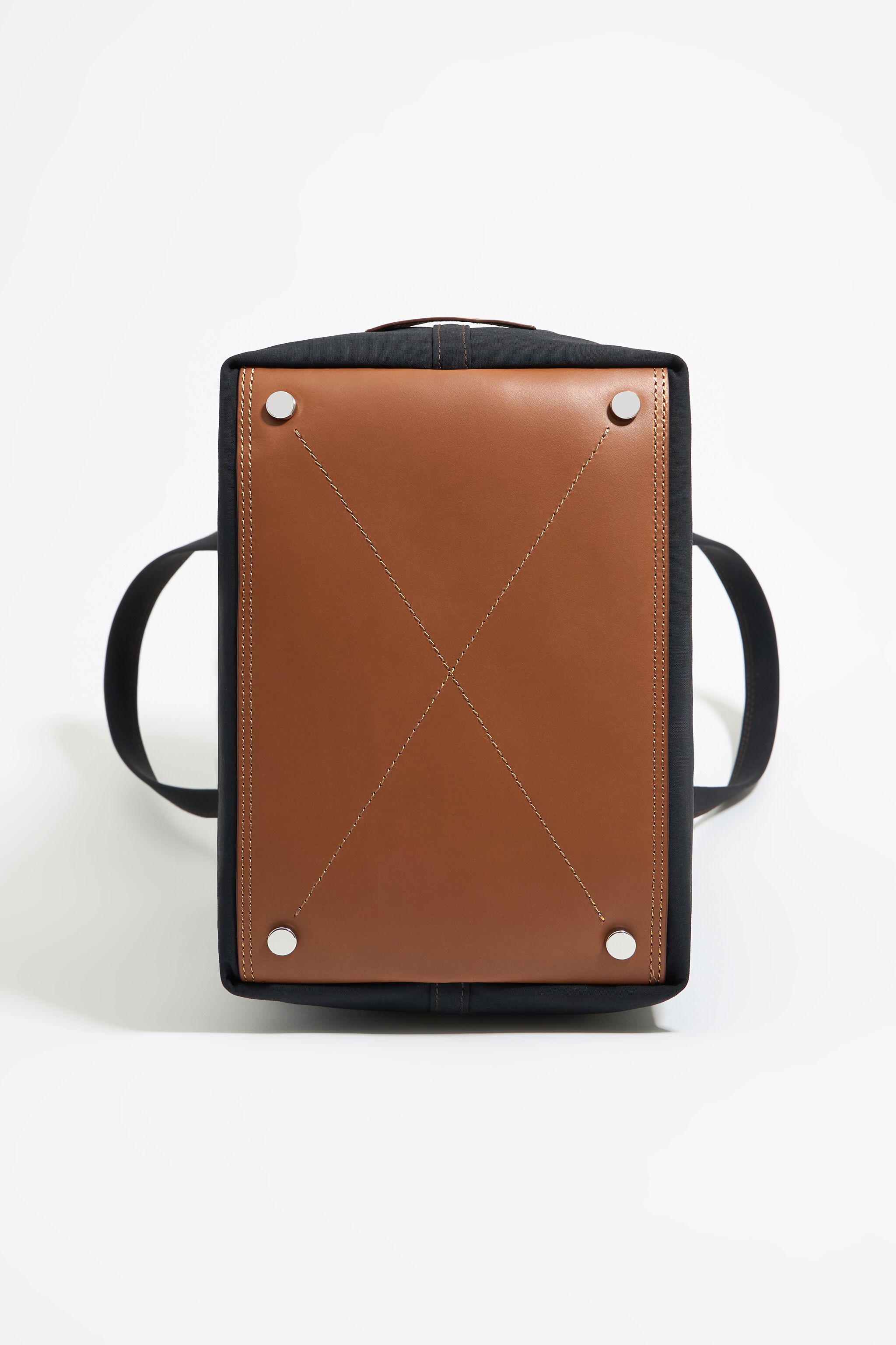 Large anthracite gabardine Chihuahua bag