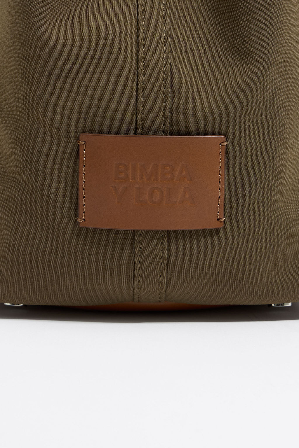 Large olive gabardine Chihuahua bag