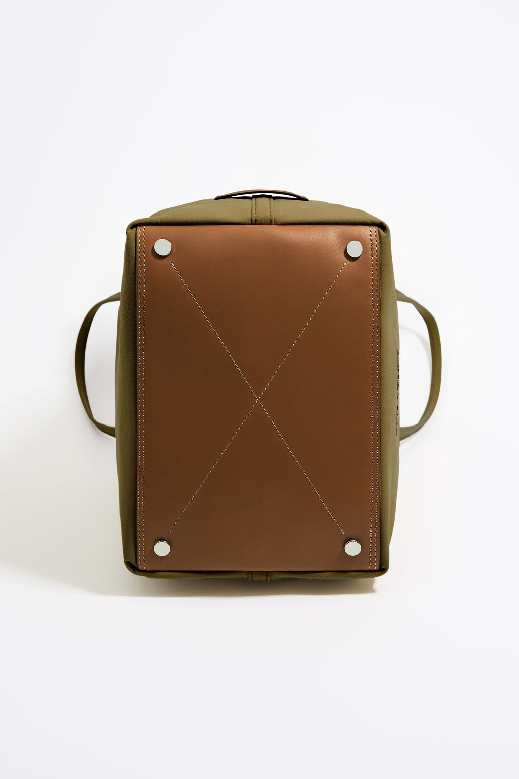 Large olive gabardine Chihuahua bag