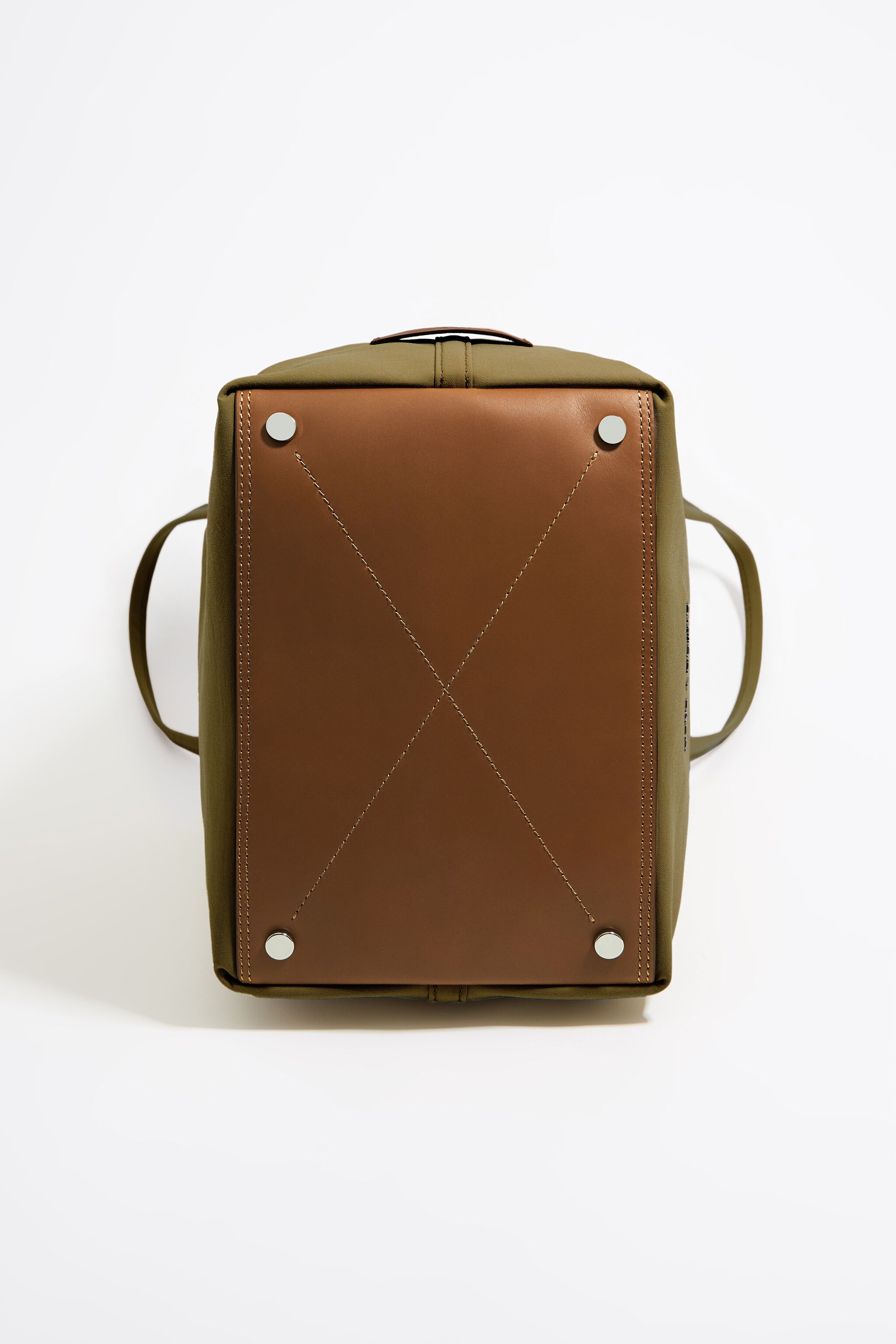 Large olive gabardine Chihuahua bag