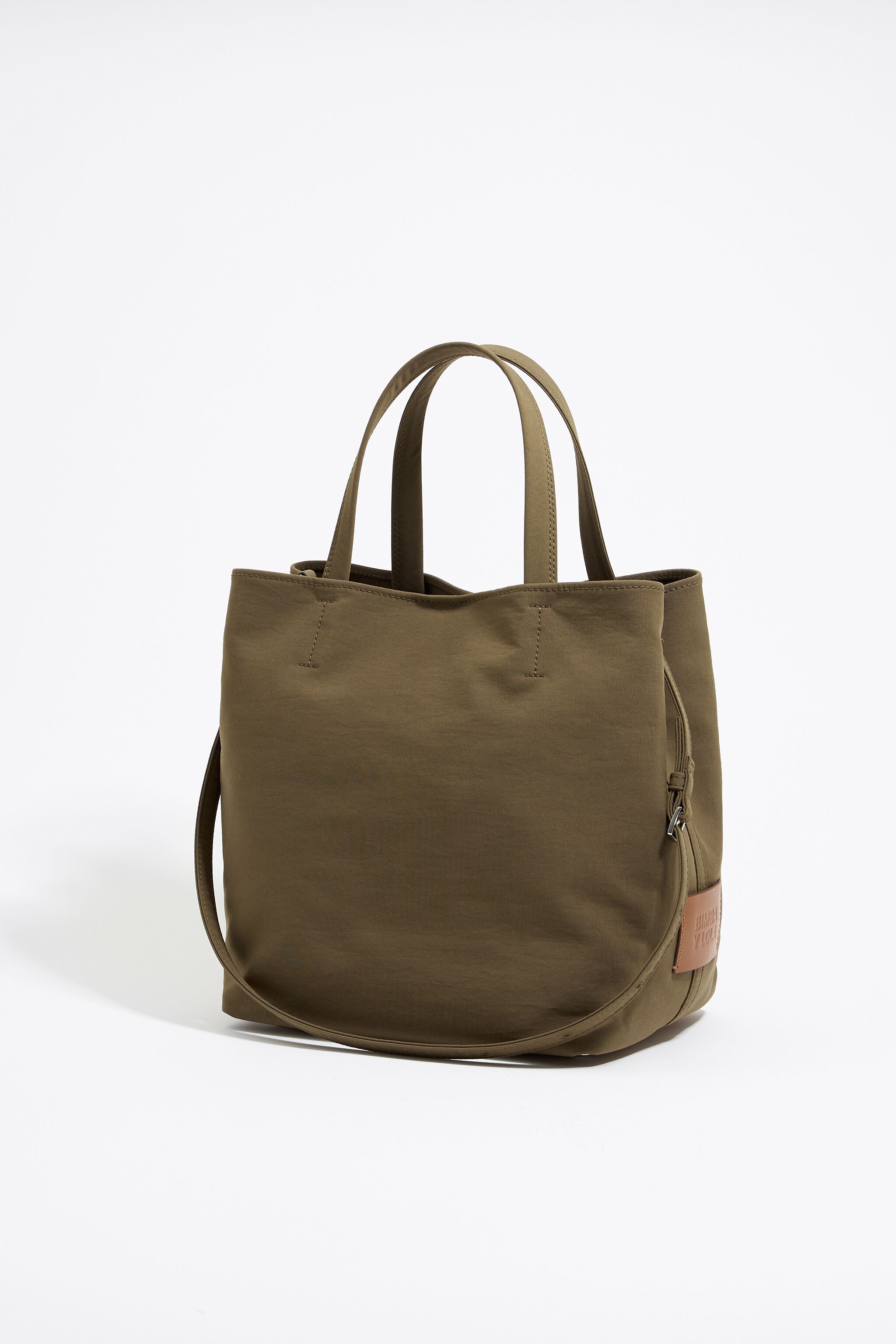 Large olive gabardine Chihuahua bag