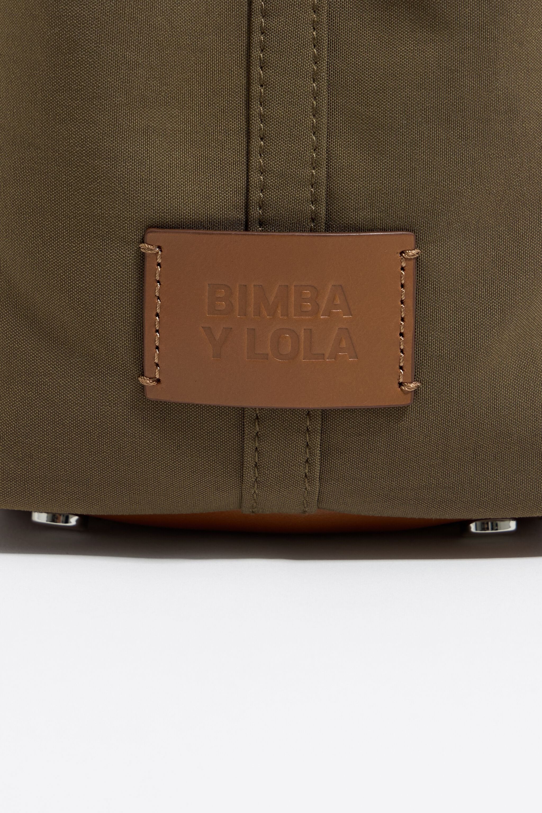 Small olive gabardine Chihuahua bag