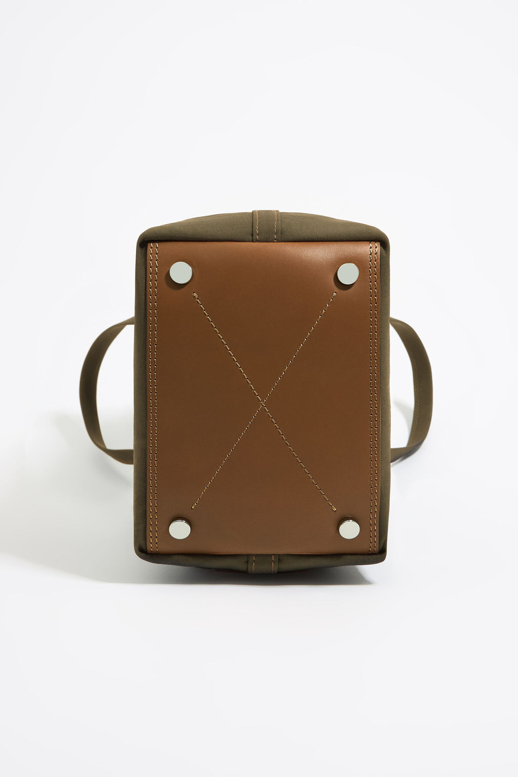 Small olive gabardine Chihuahua bag