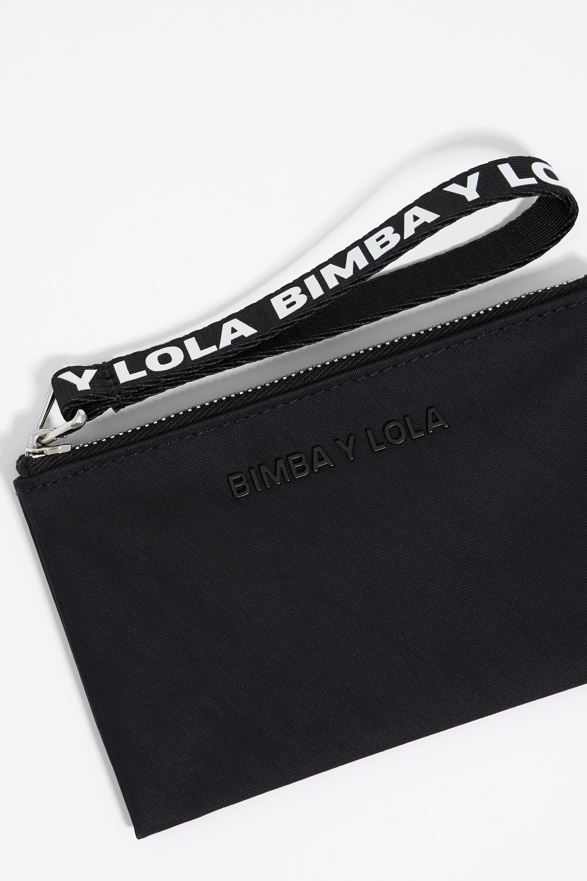 Black nylon coin purse