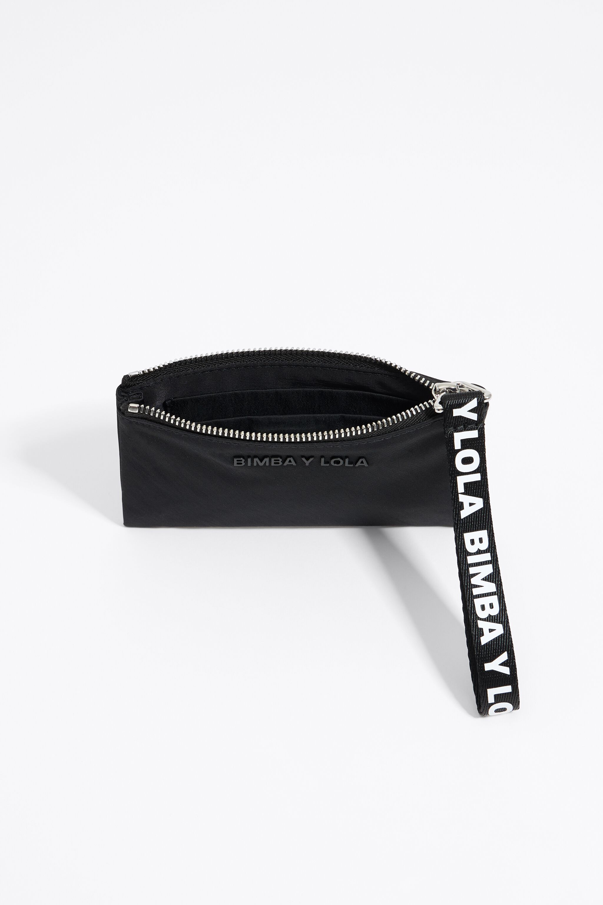 Black nylon coin purse