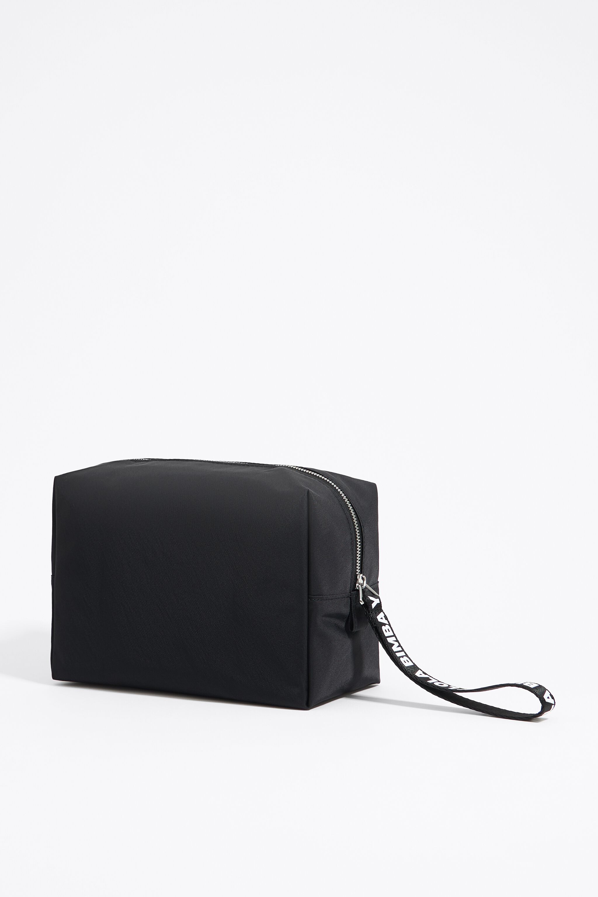 Large black nylon make-up case