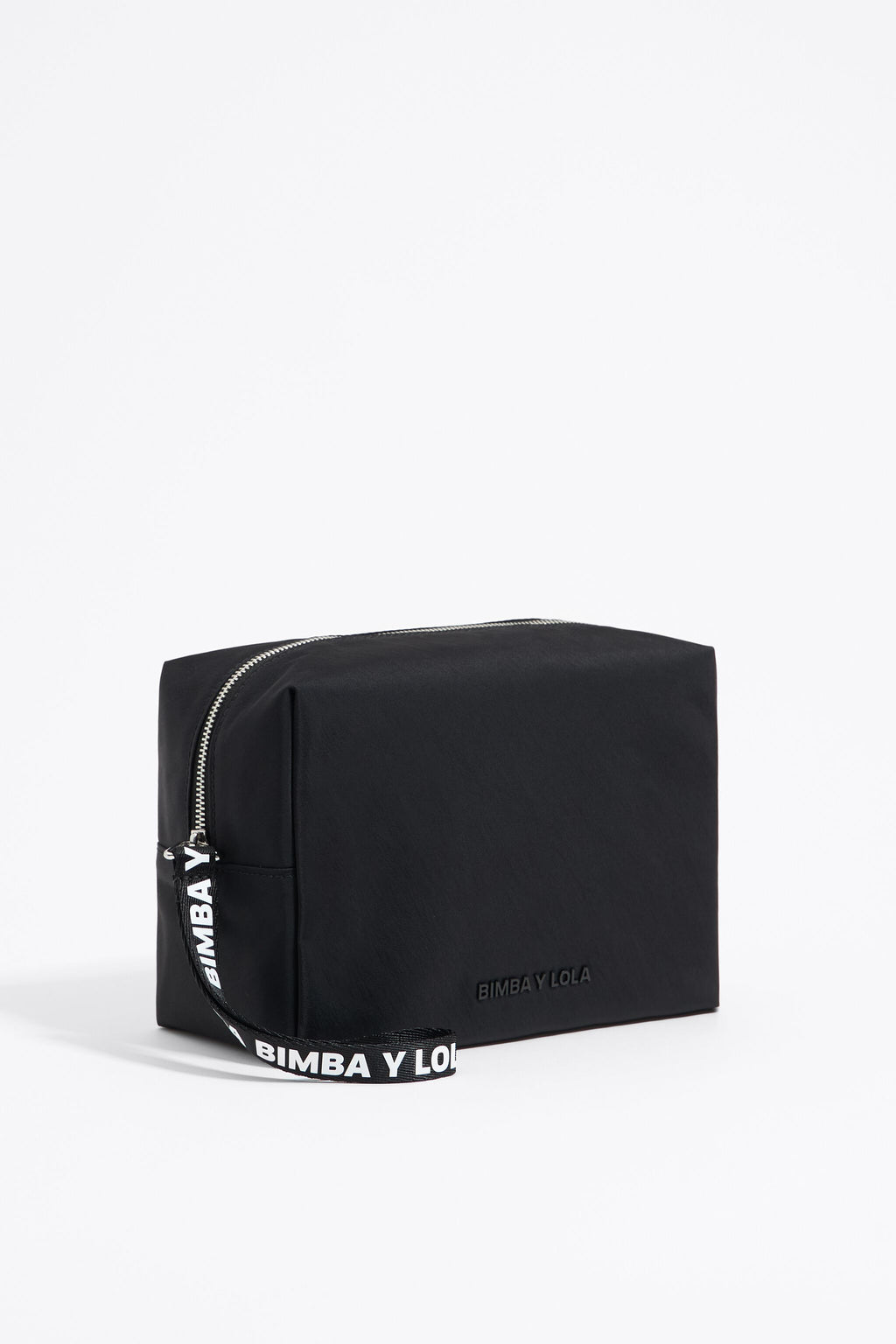 Large black nylon make-up case