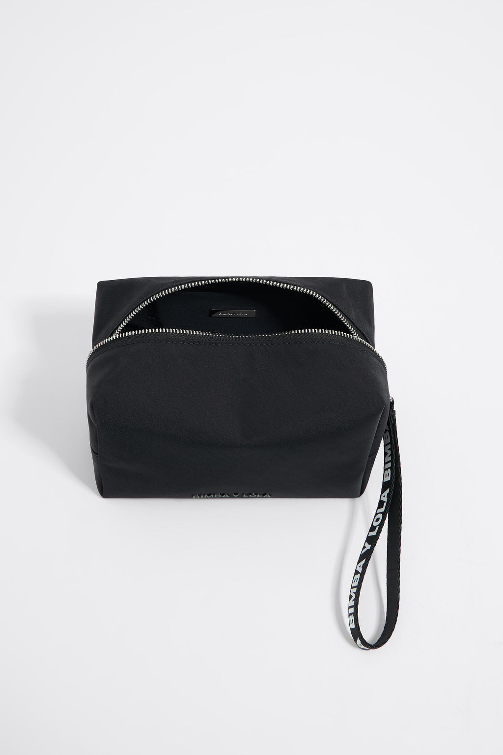 Medium black nylon make-up case