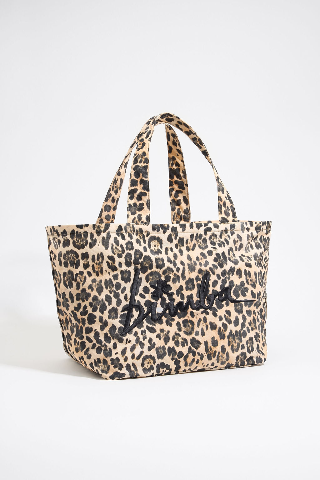 Beige Leopard XL shopper bag