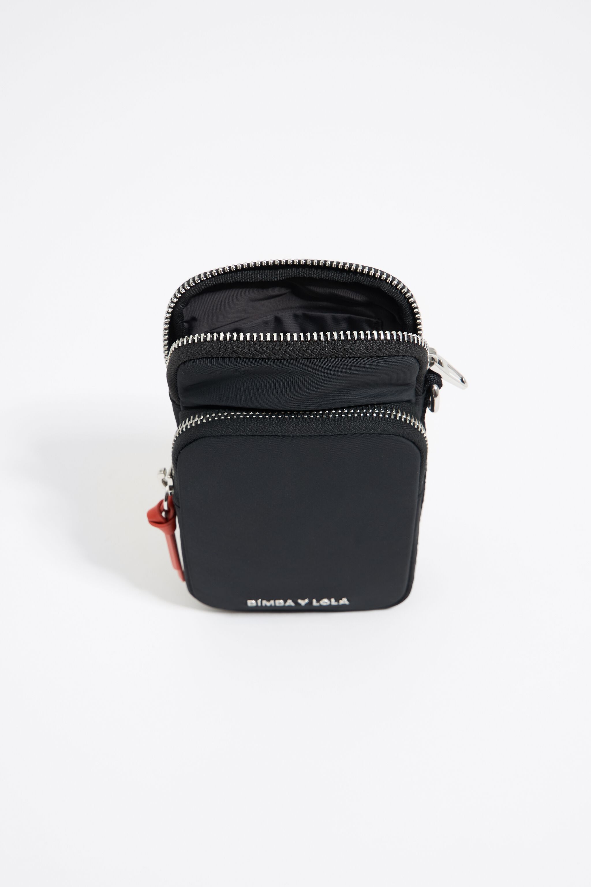 Black nylon mini bag