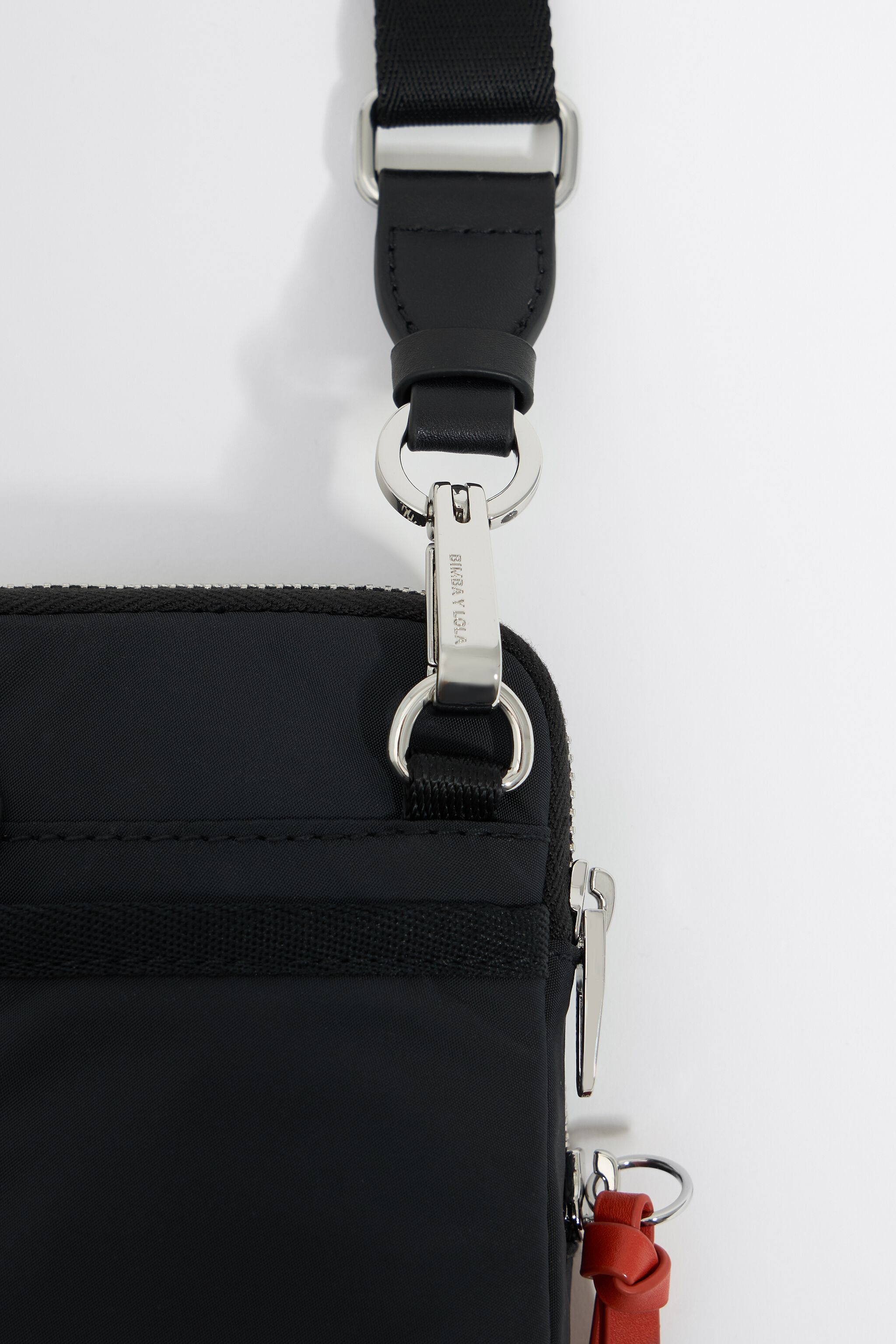 Black nylon mini bag