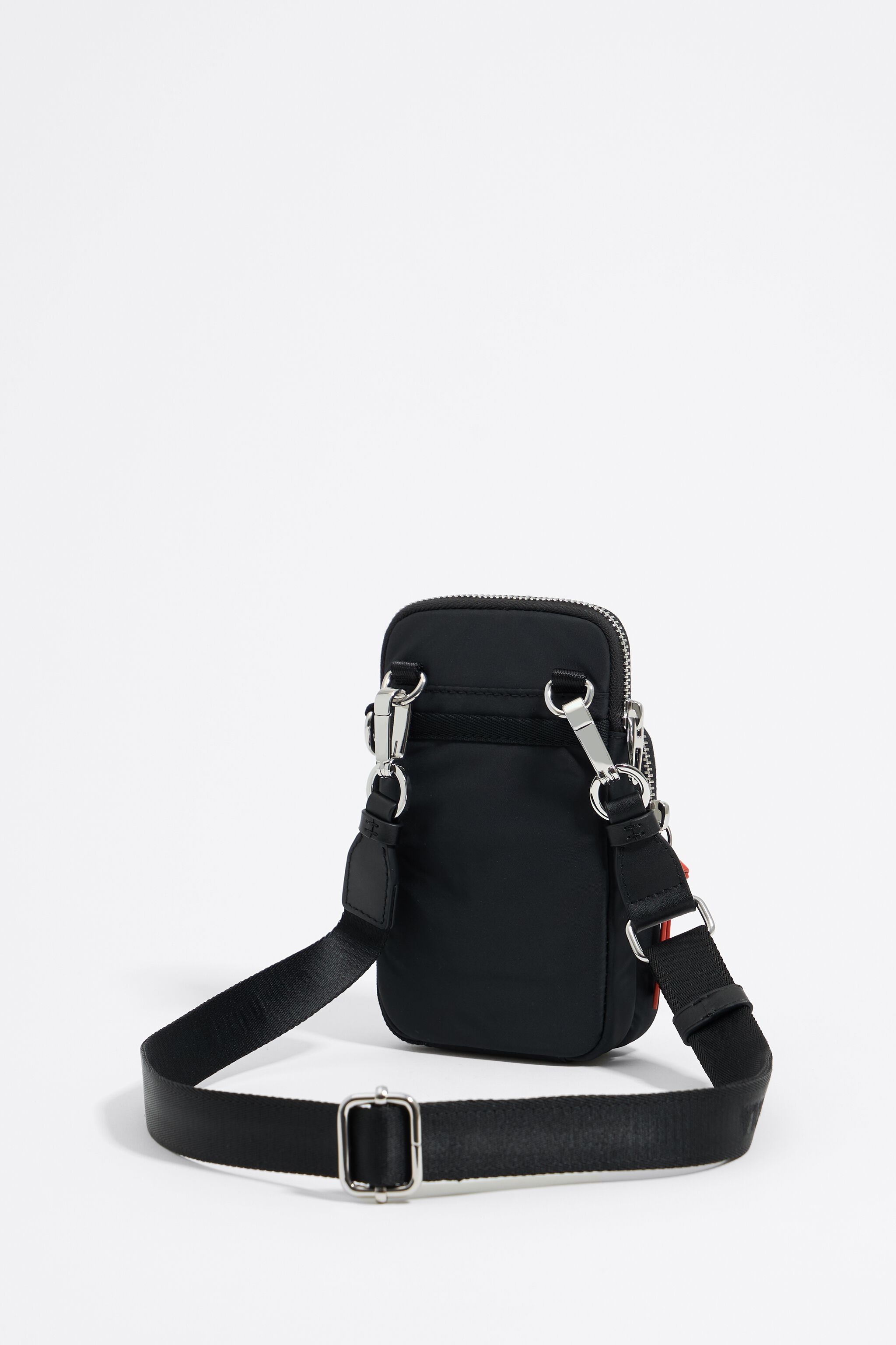 Black nylon mini bag
