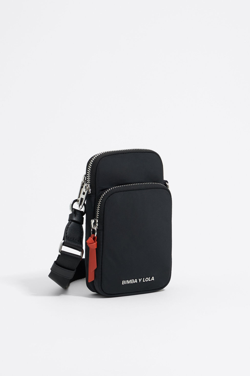 Black nylon mini bag