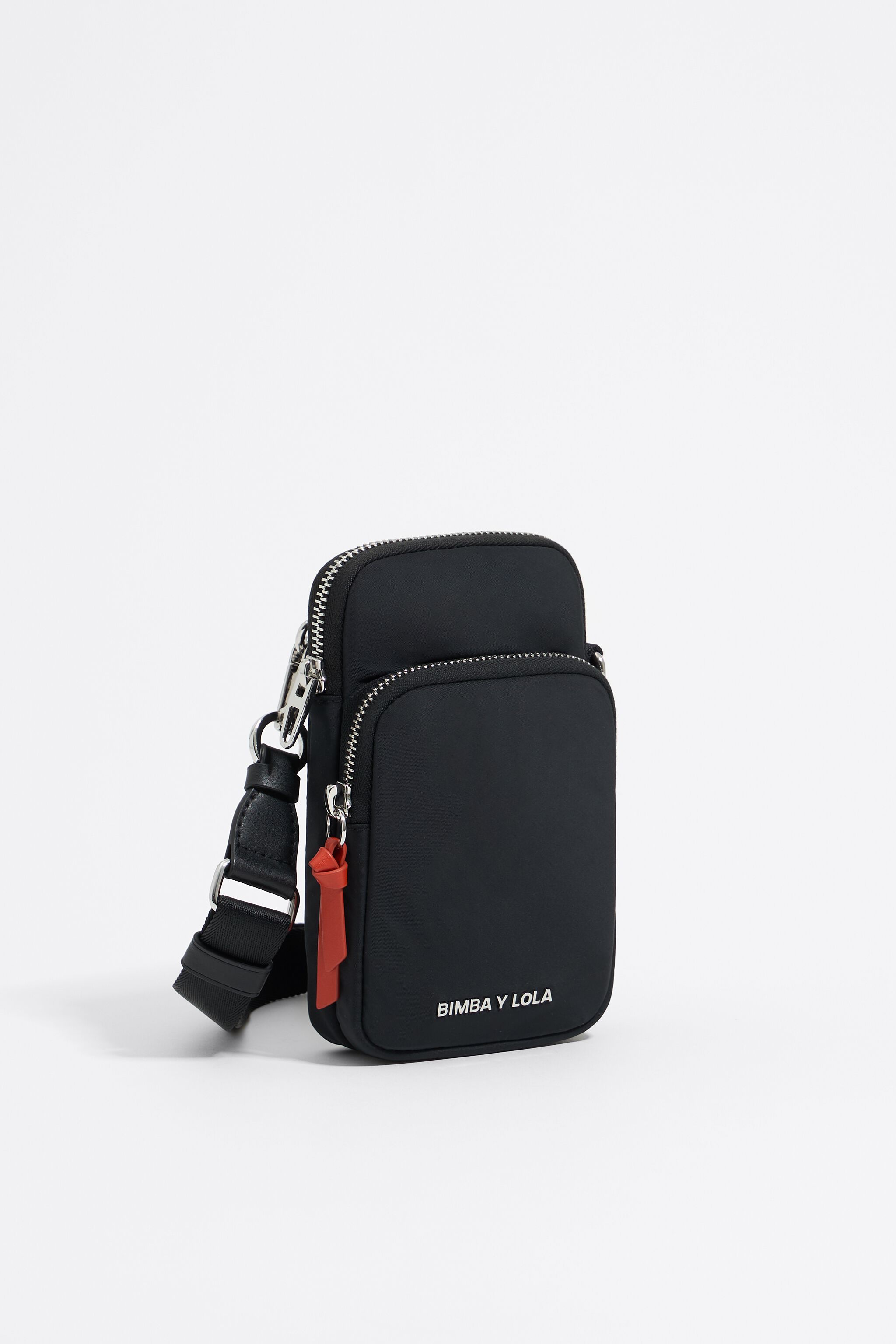 Black nylon mini bag