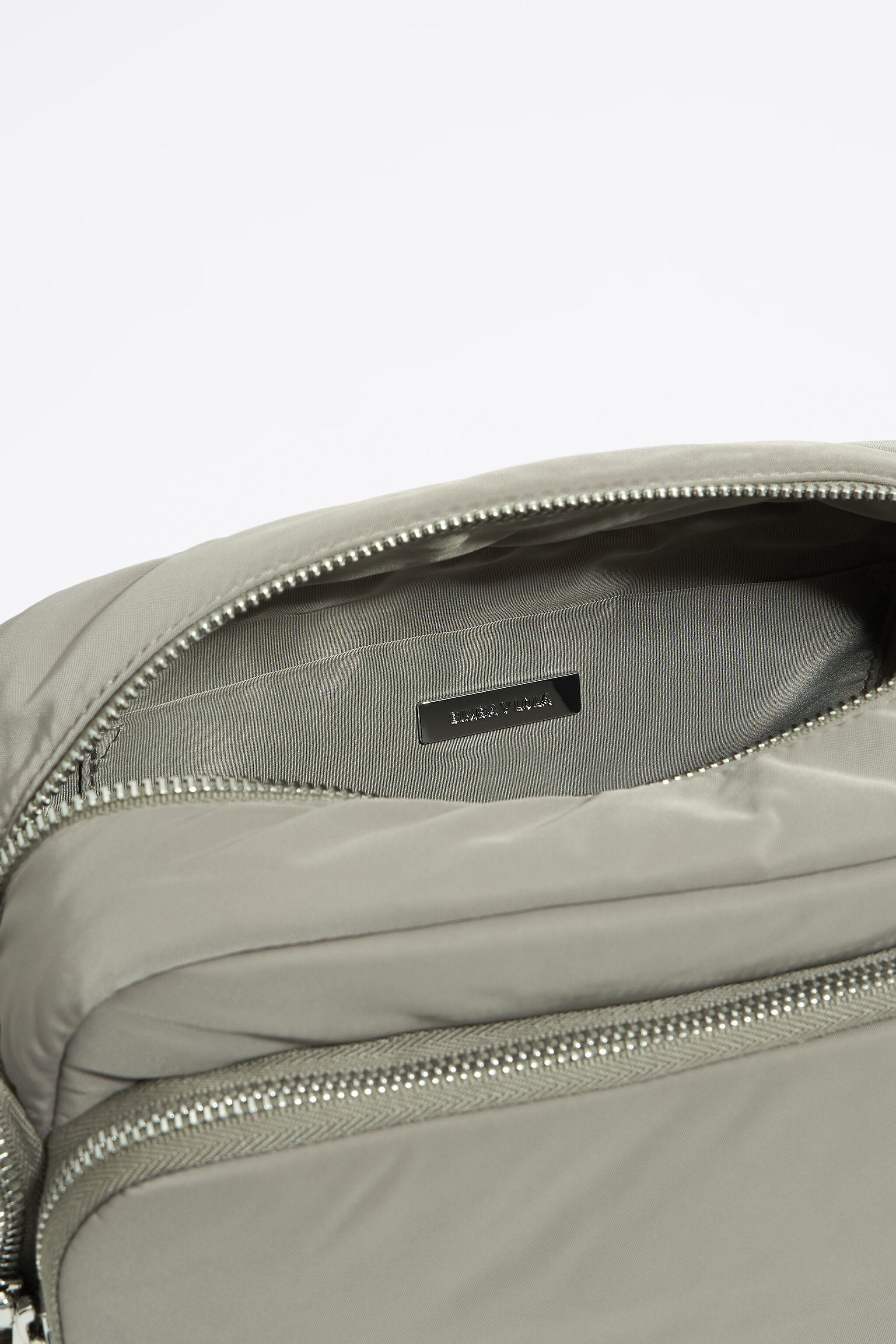 Medium dark stone Pocket crossbody bag