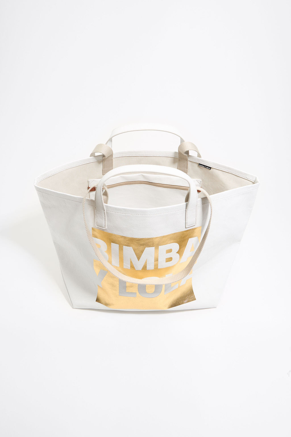 Large off-white shopper bag