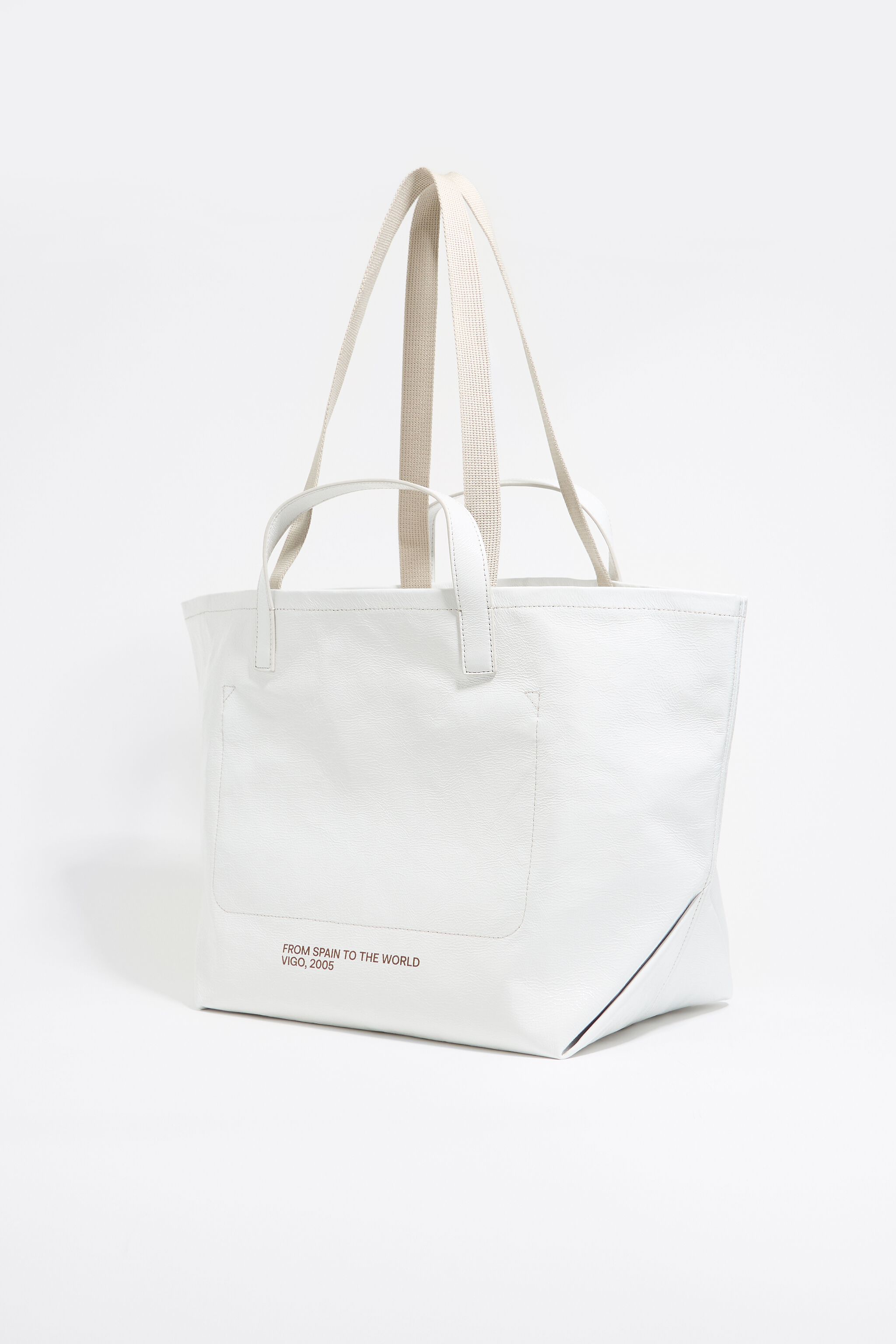 Large off-white shopper bag