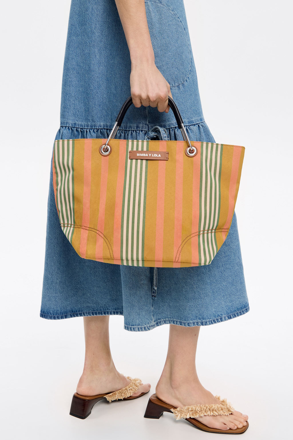 Medium ocher Canopy shopper bag