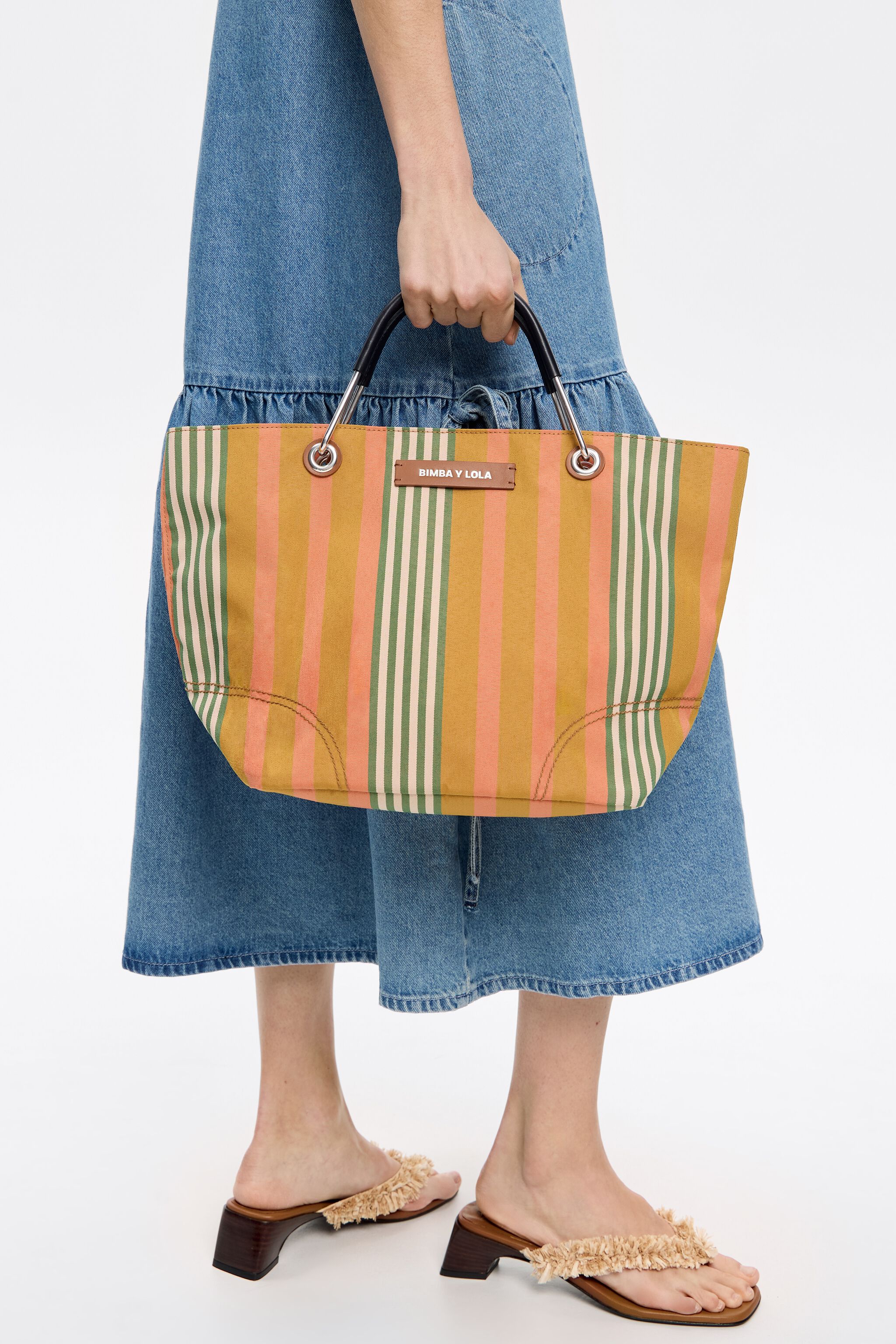 Medium ocher Canopy shopper bag