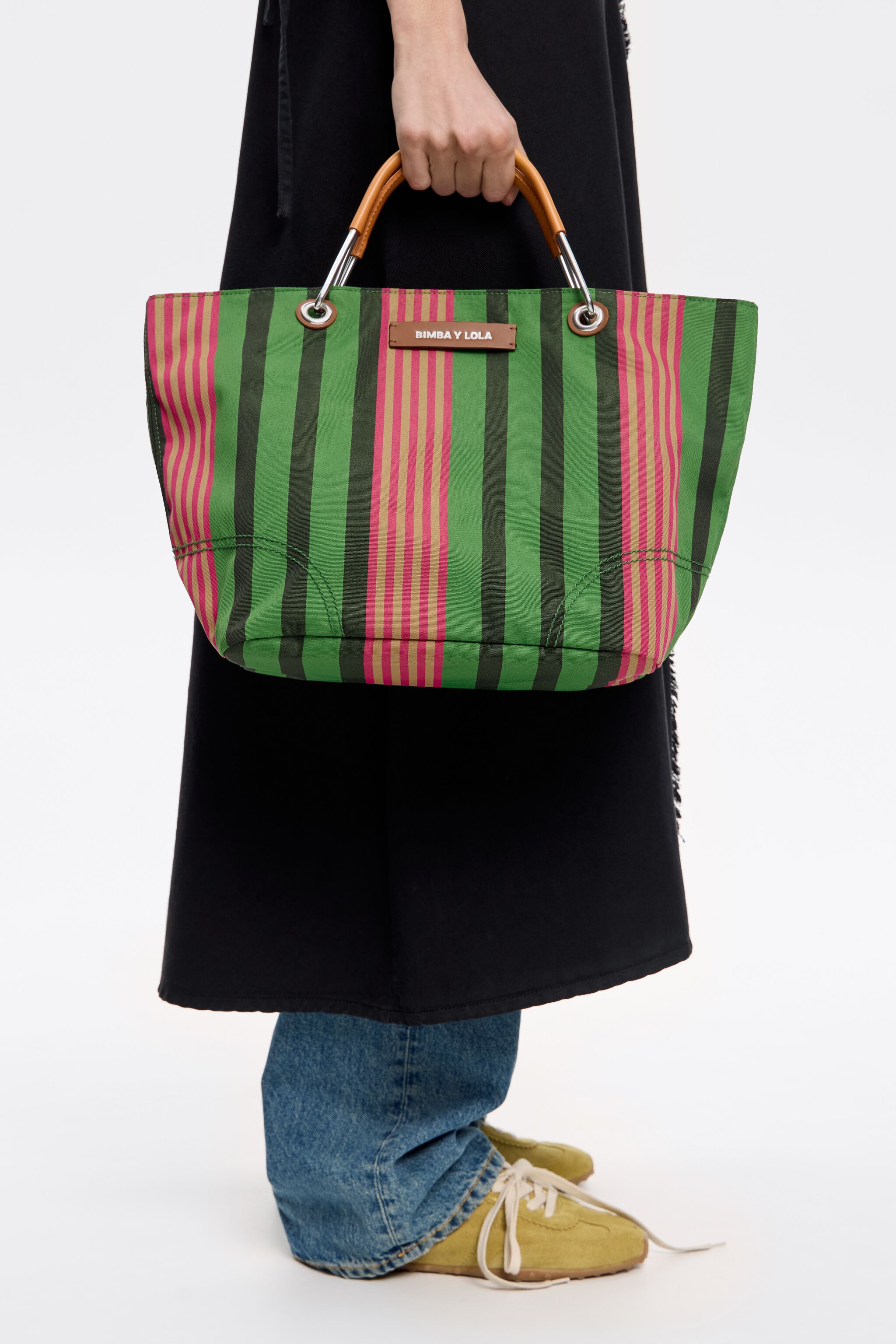 Medium green Canopy shopper bag