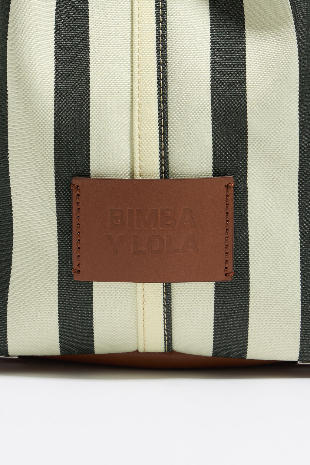 Large striped fabric Chihuahua bag