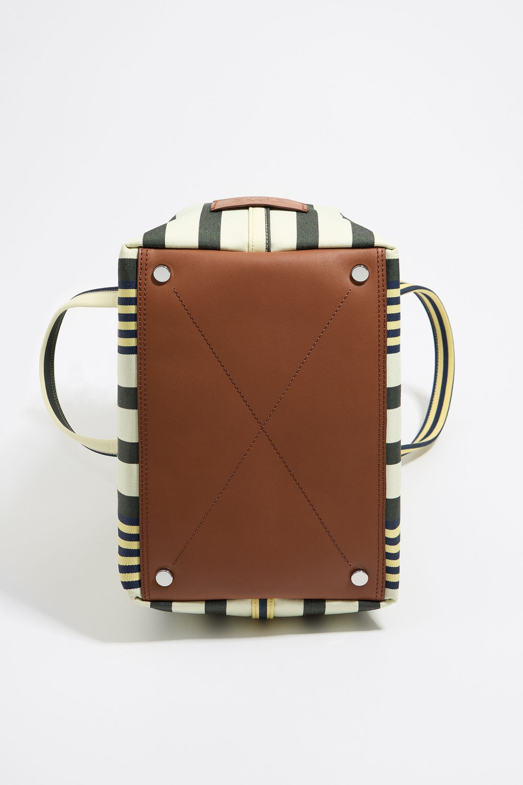 Large striped fabric Chihuahua bag