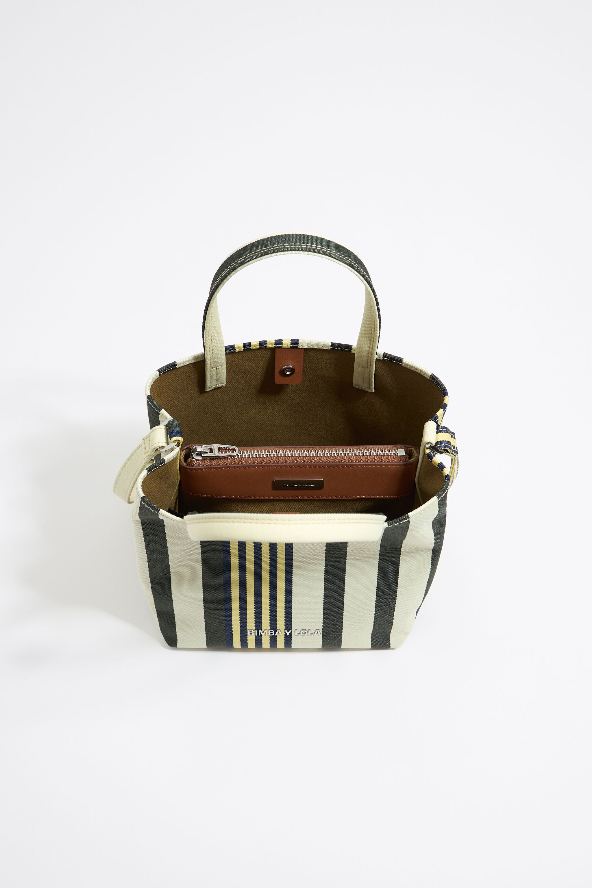 Small striped nylon Chihuahua bag