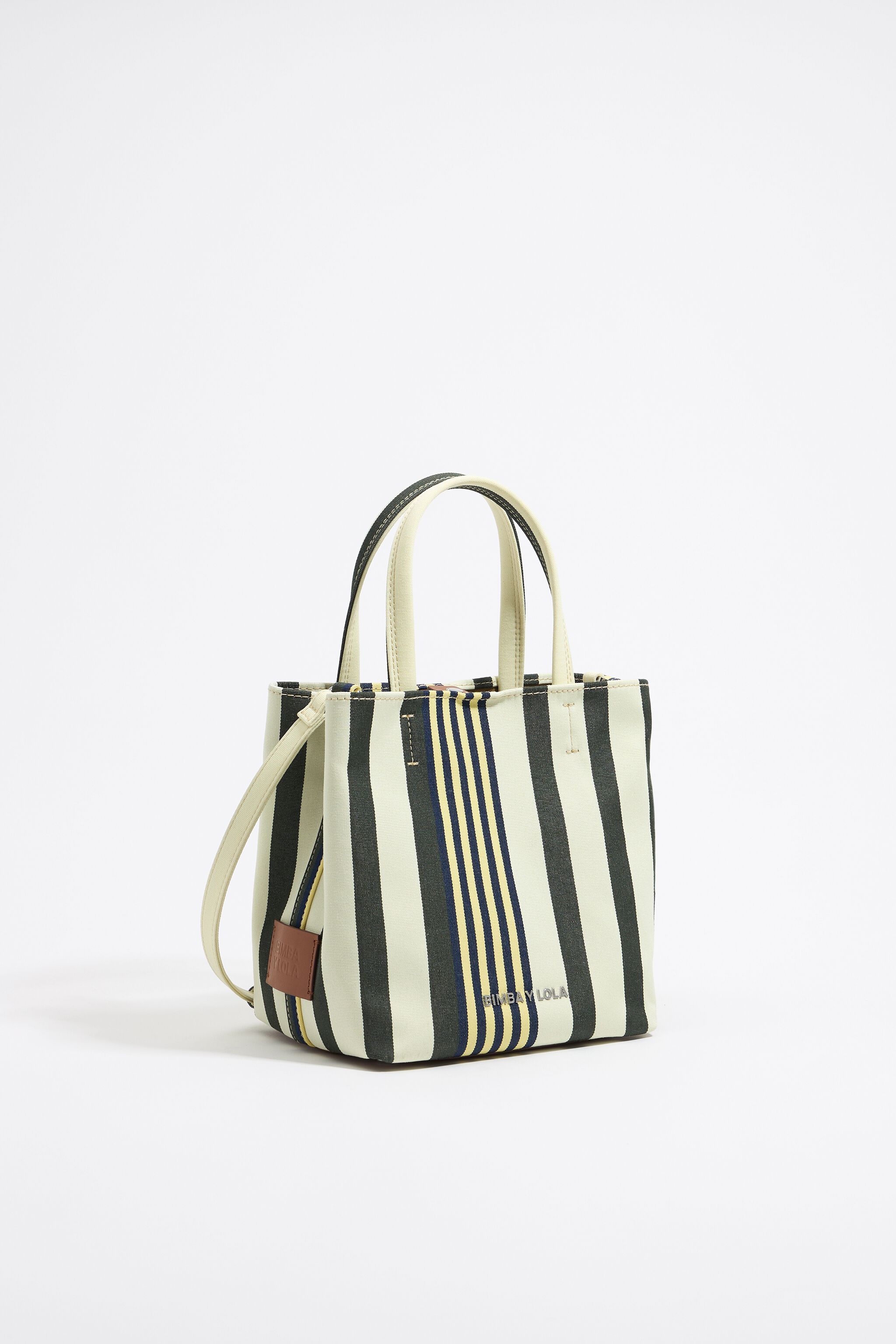 Small striped nylon Chihuahua bag