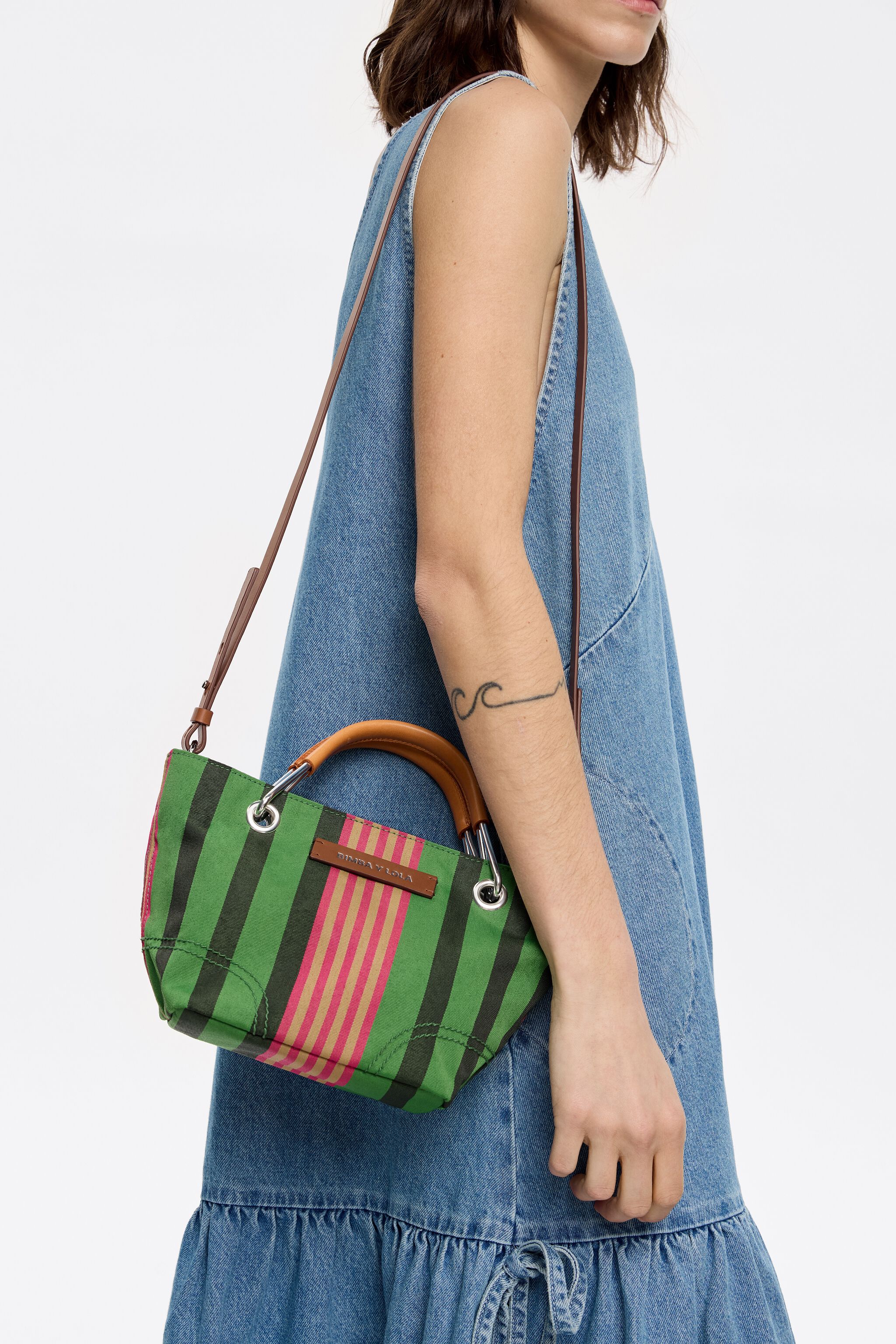 Mini green Canopy handbag