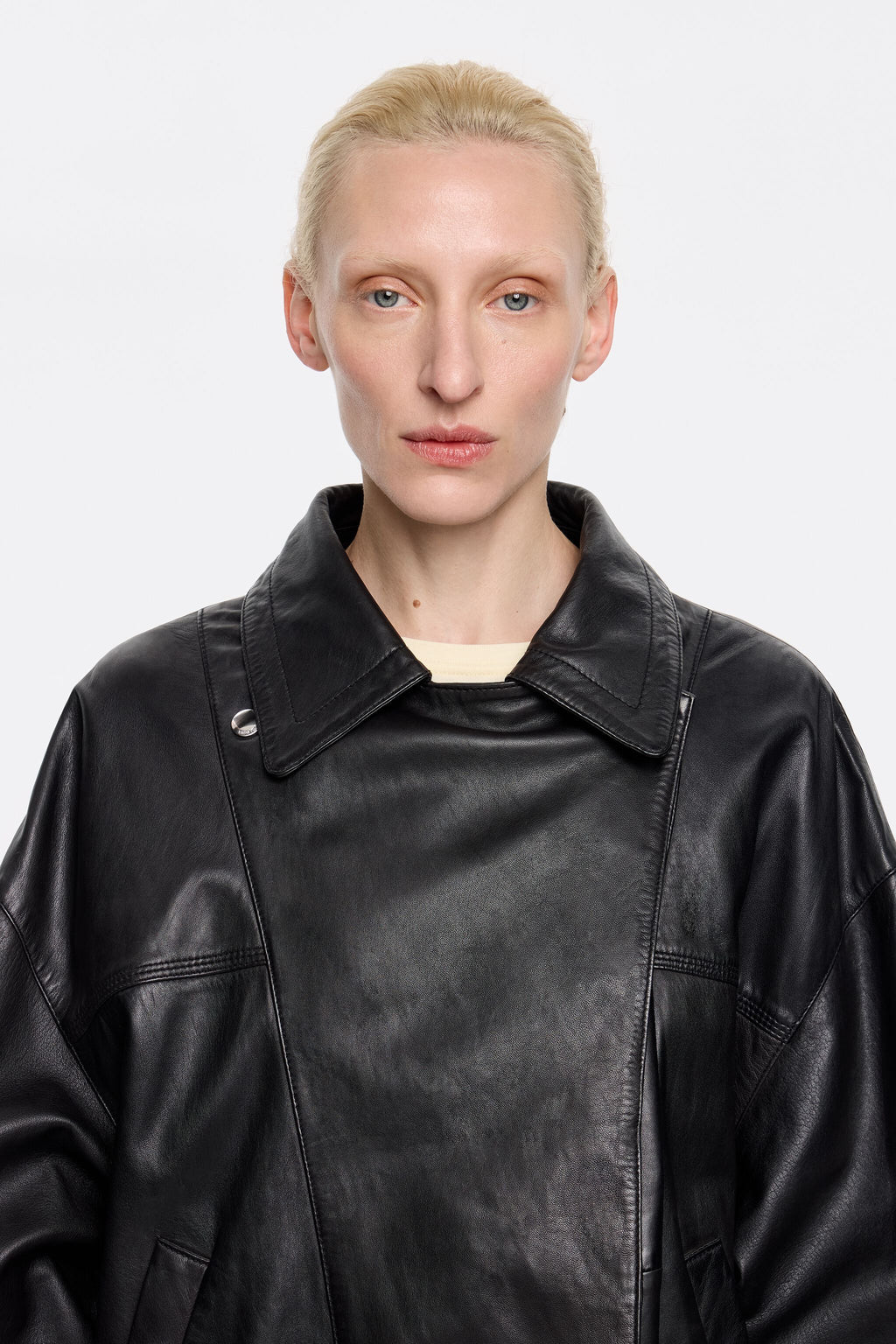 Black leather jacket