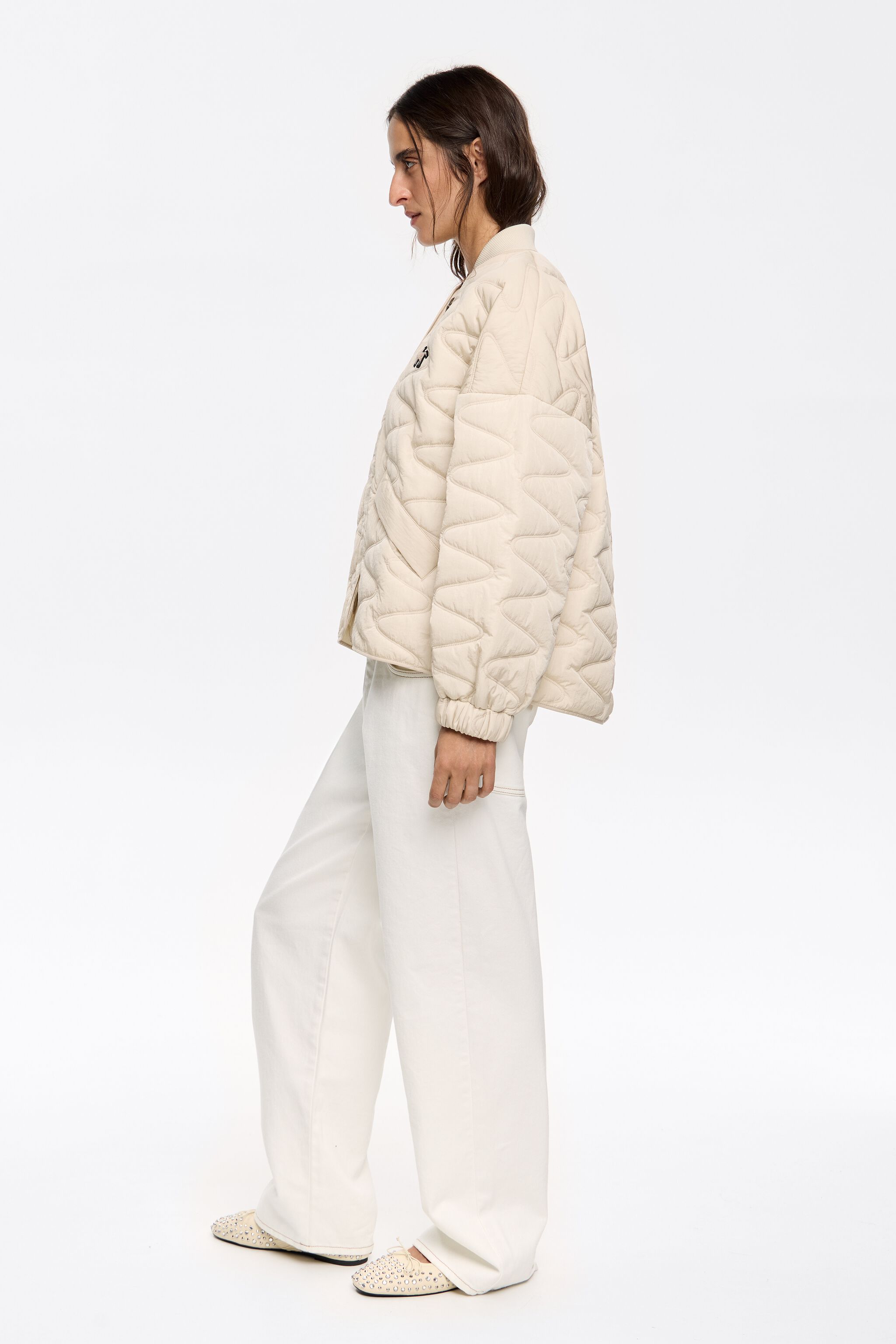 Ivory padded jacket