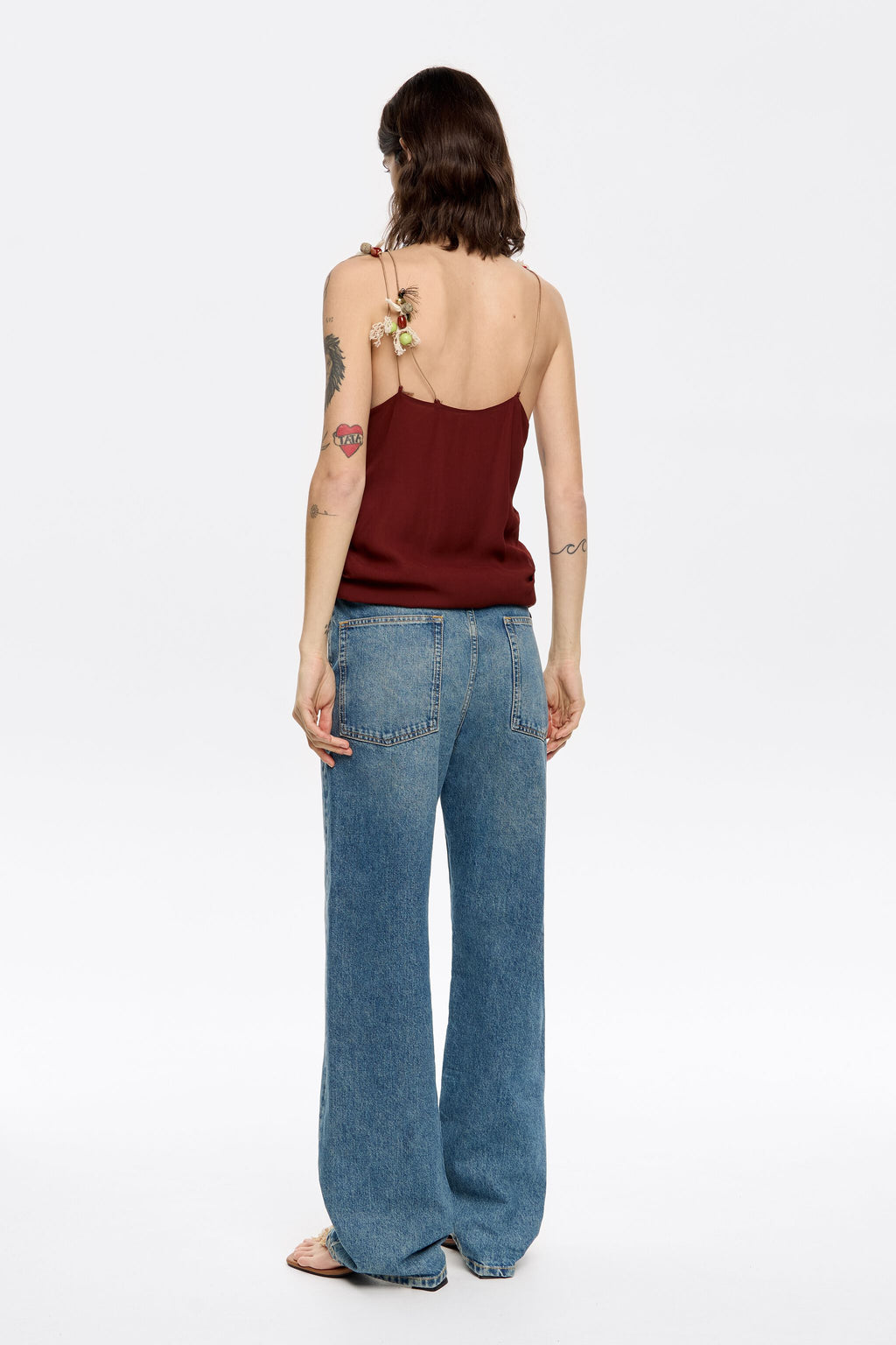 WIDE LEG - Blue denim jeans