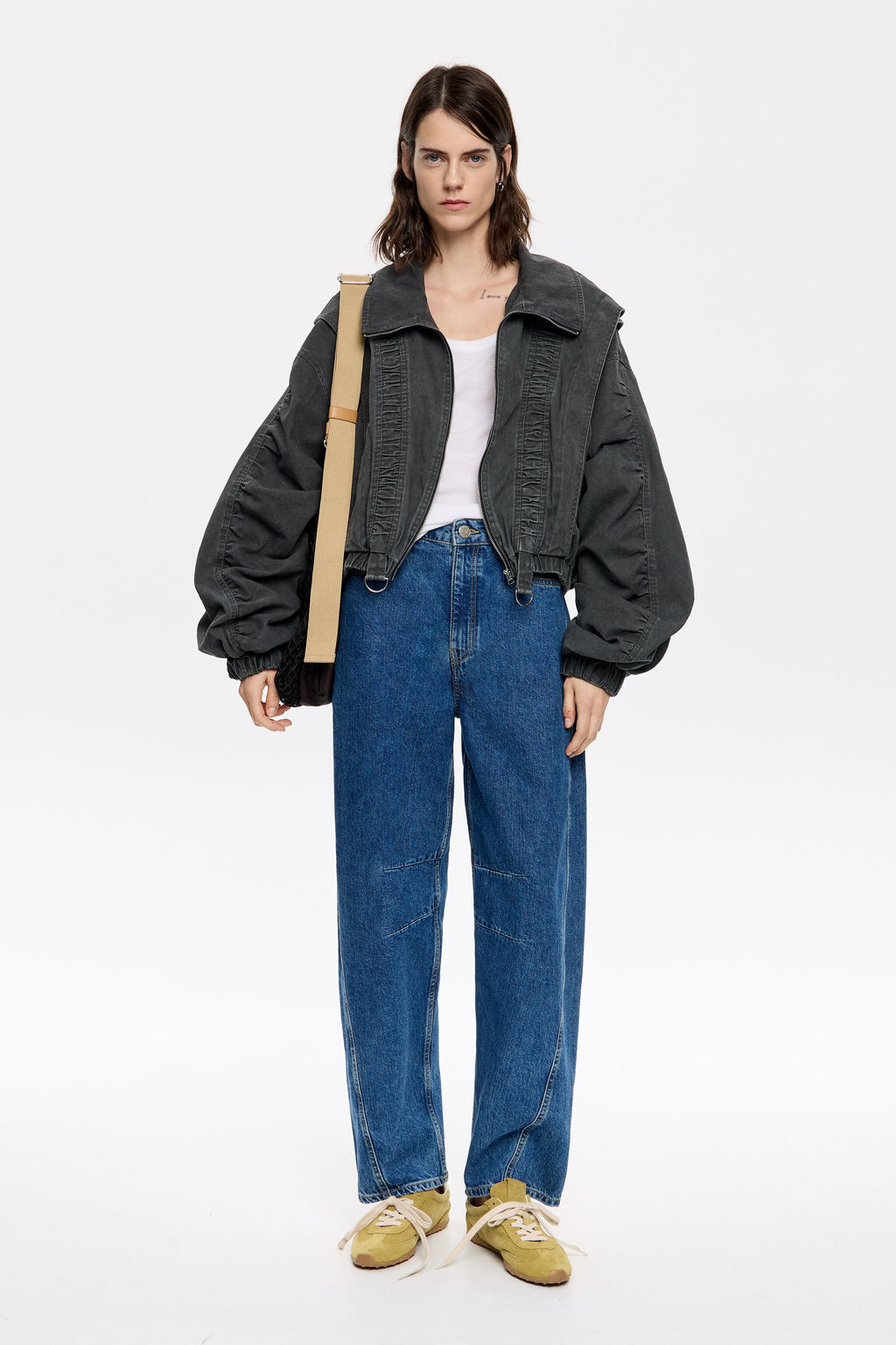 BARREL - Blue mid-rise jeans