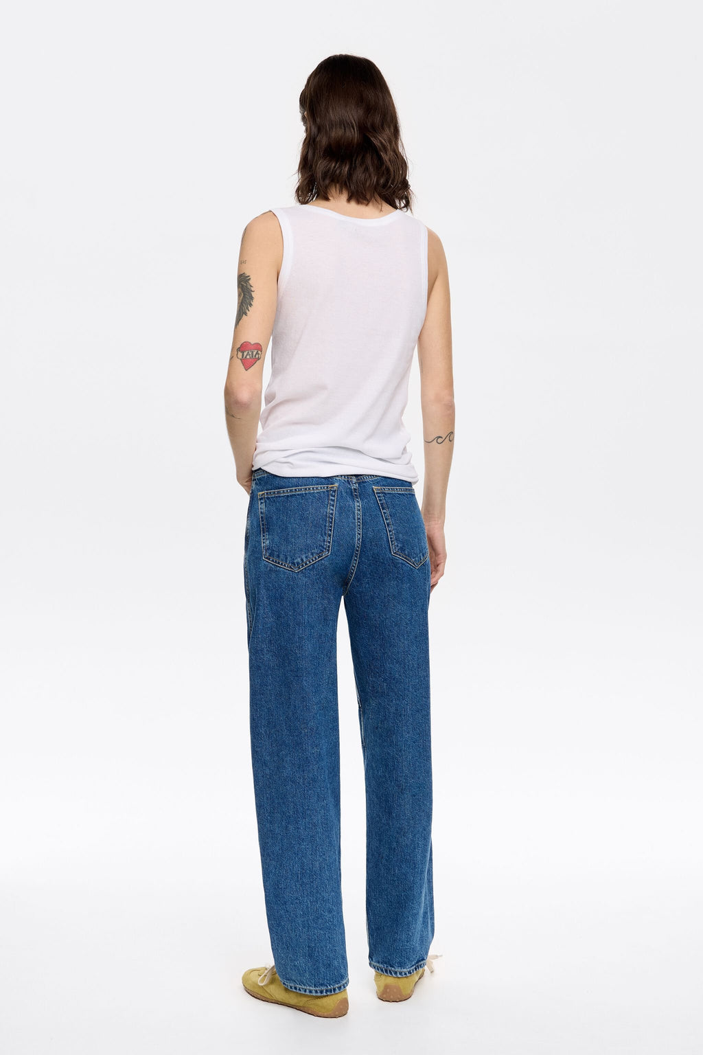 BARREL - Blue mid-rise jeans