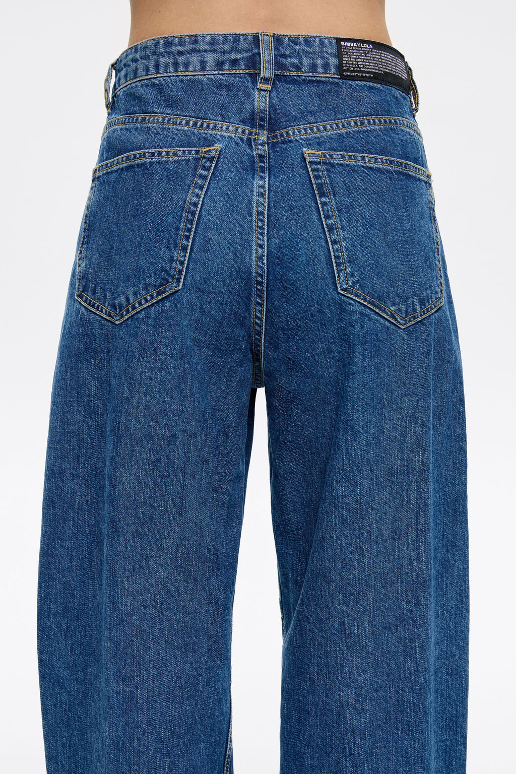 BARREL - Blue mid-rise jeans