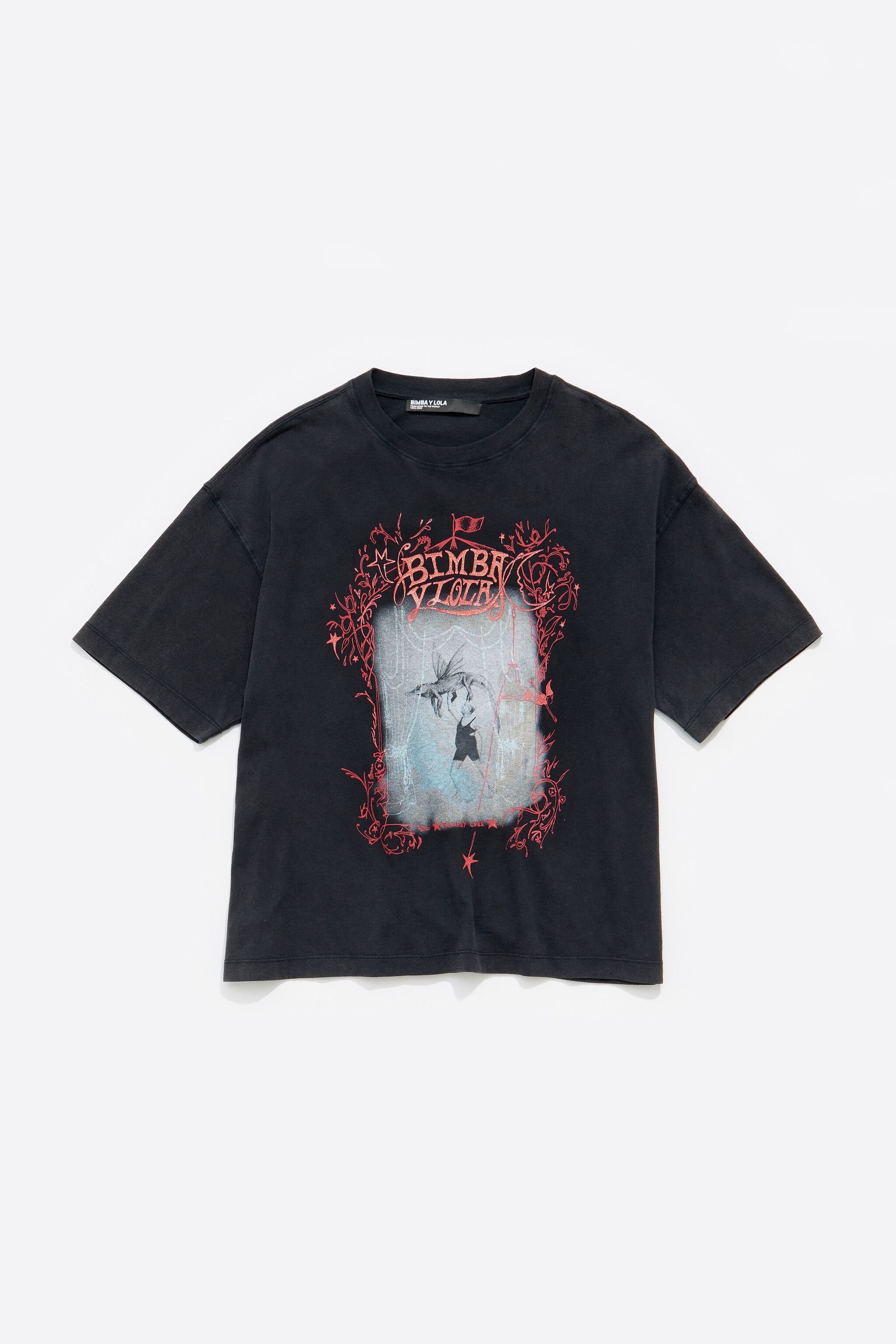 Oversize black logo T-shirt