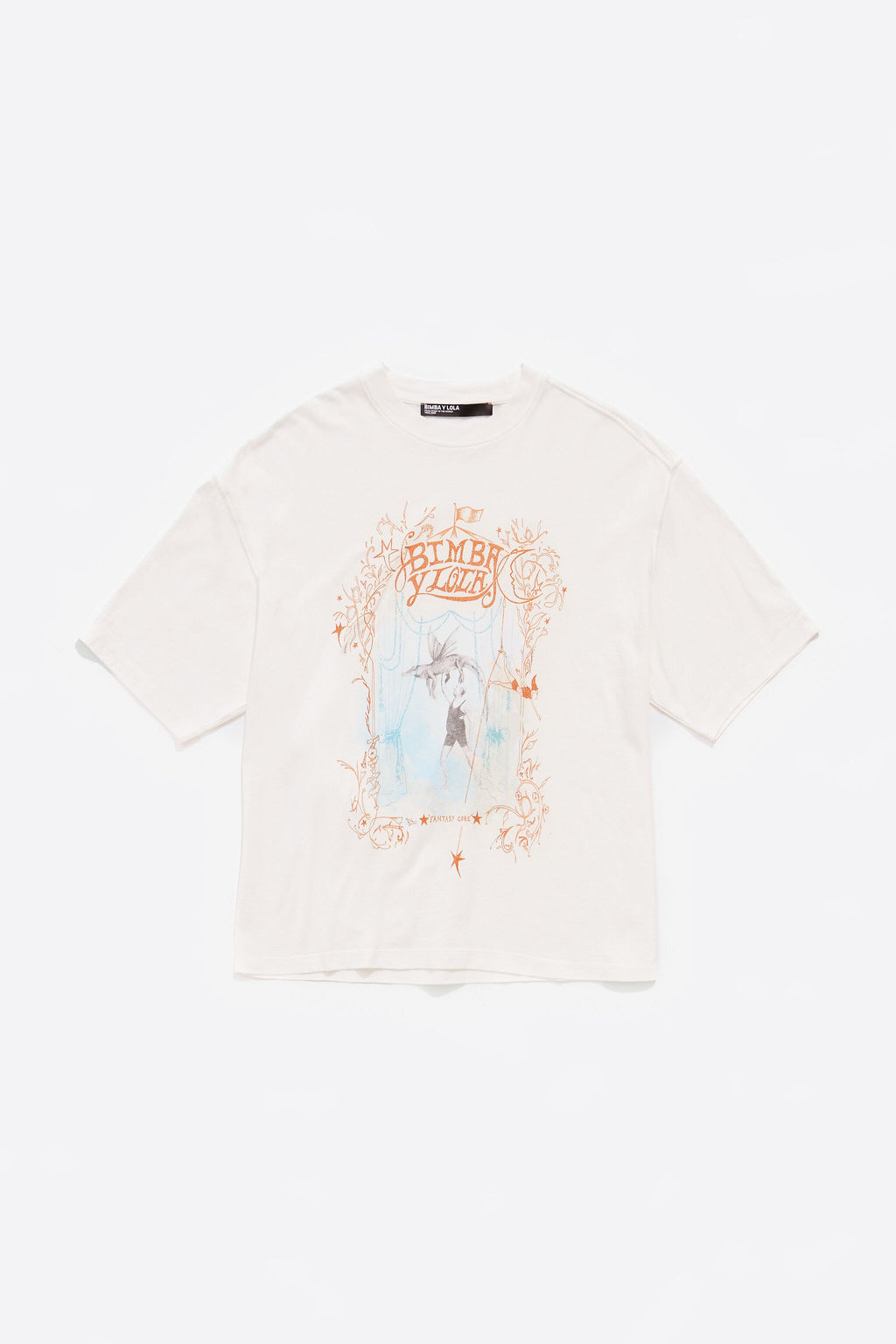 Oversize ivory logo T-shirt