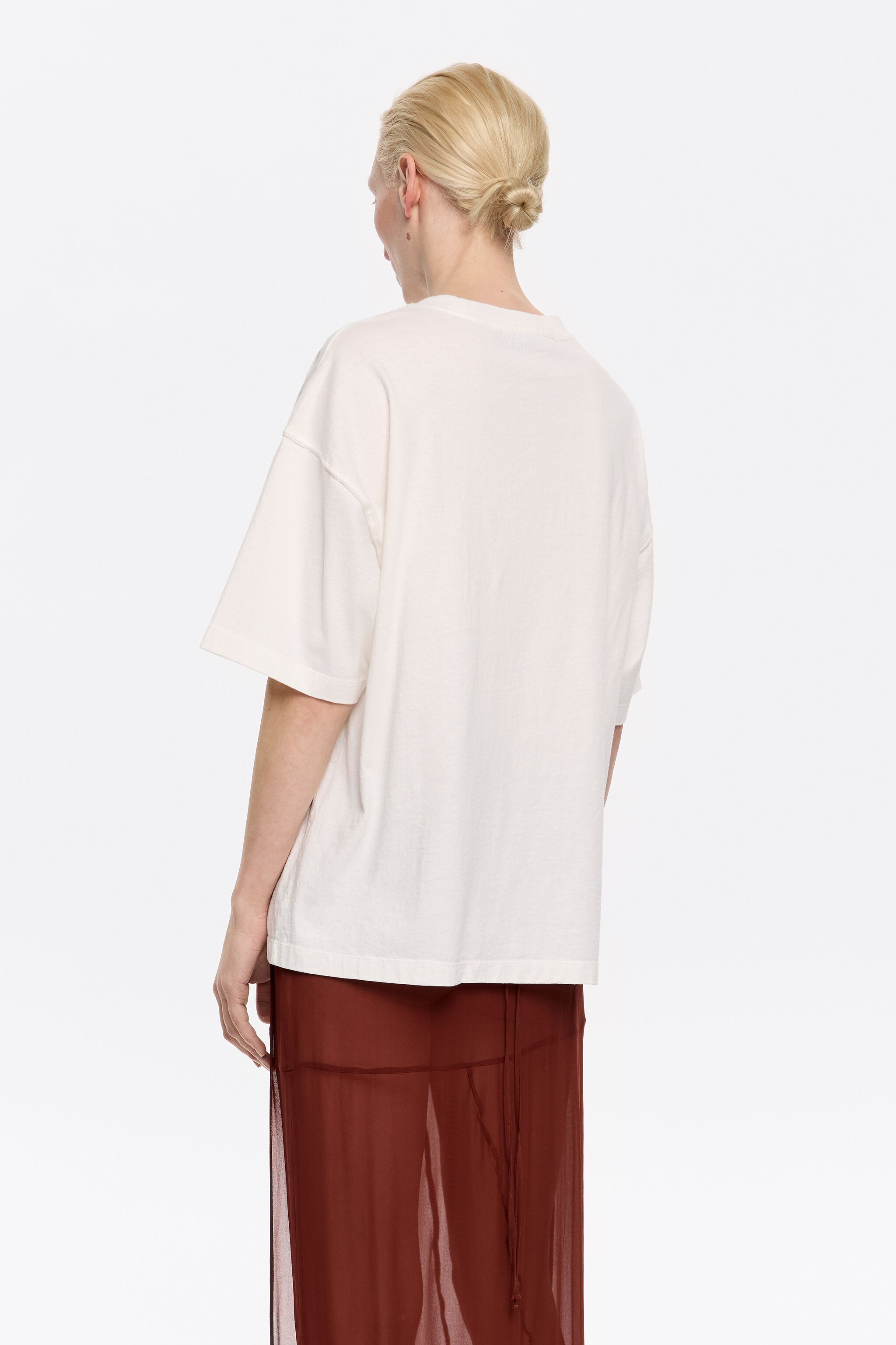 Oversize ivory logo T-shirt