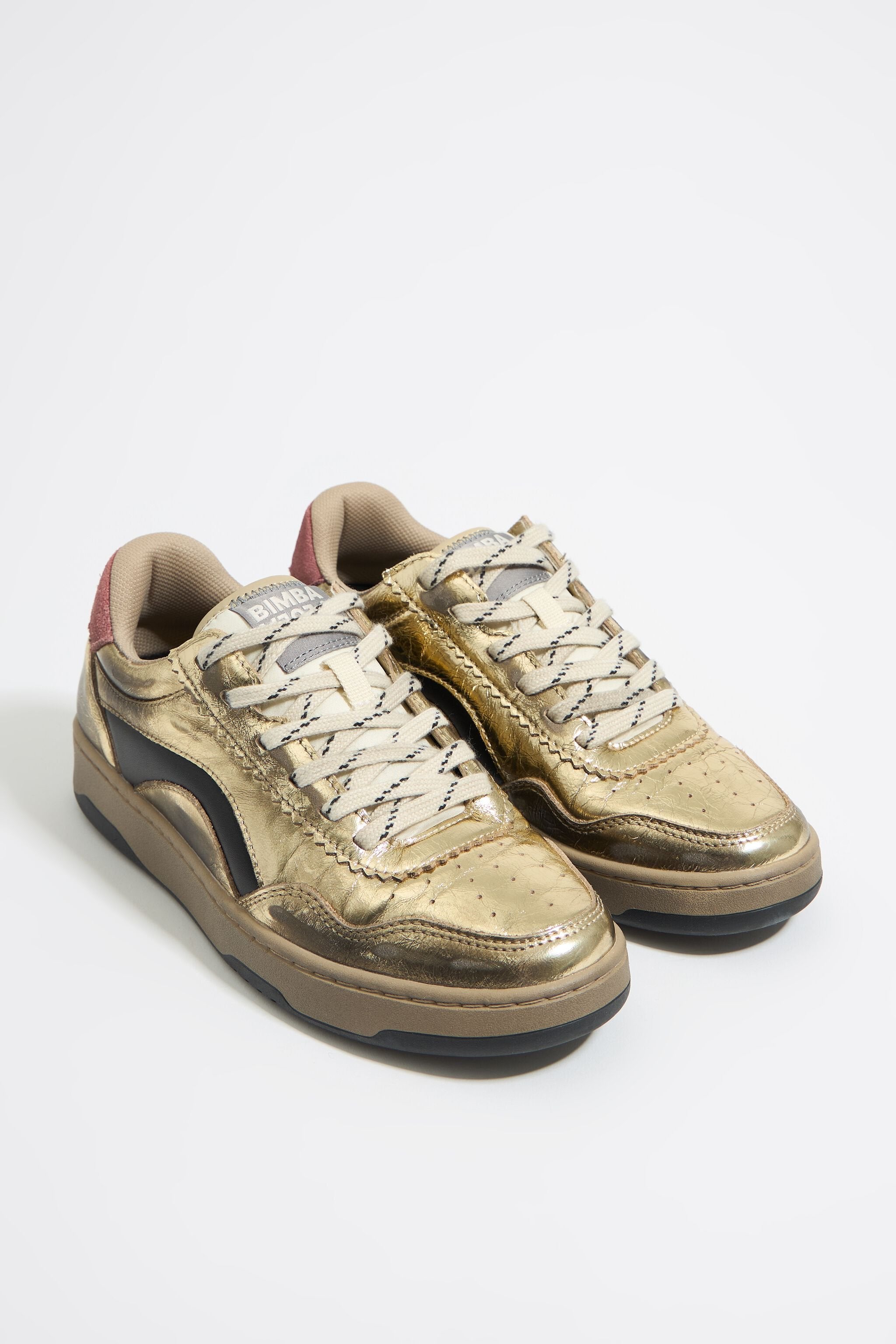 Gold leather 13 57 cupsole sneaker