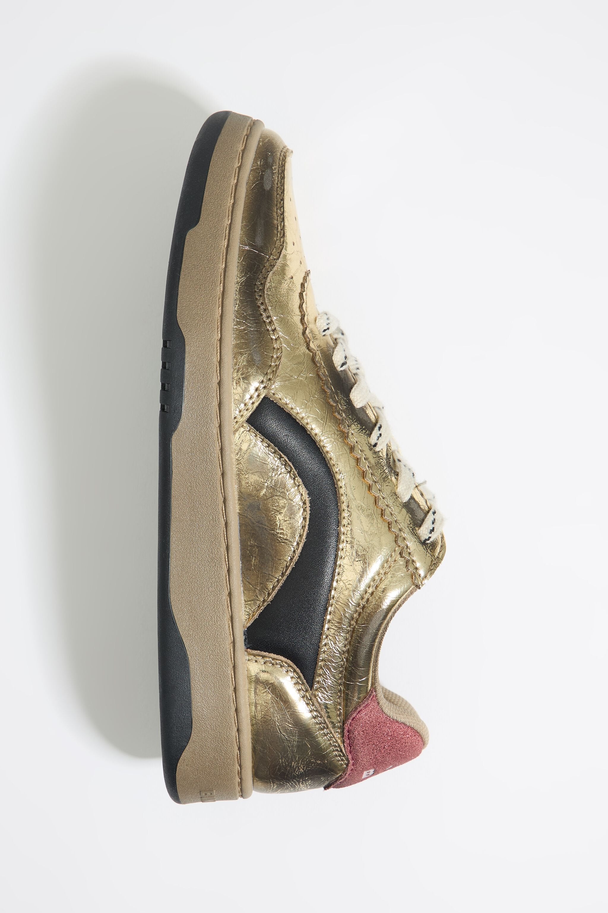 Gold leather 13 57 cupsole sneaker