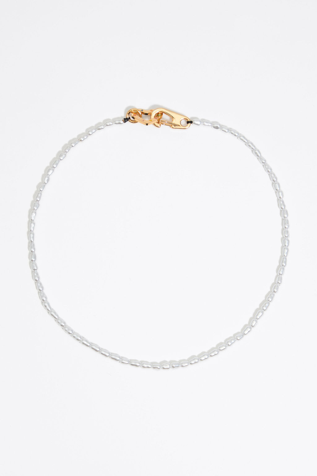 Pearls and logo heart necklace