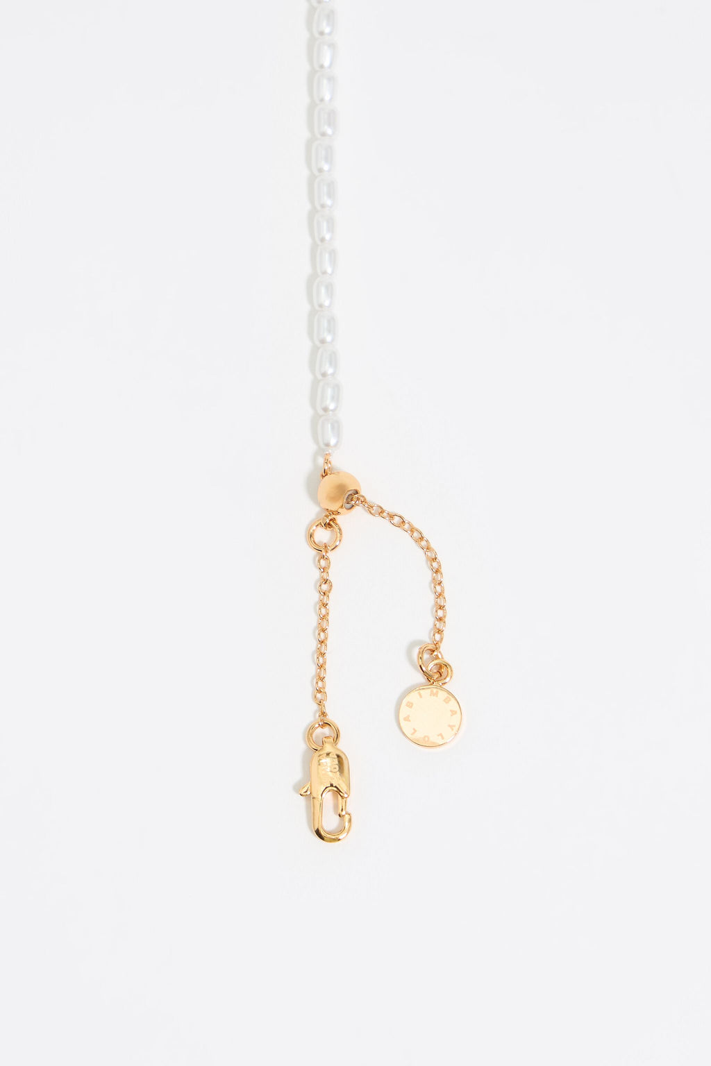 Pearl and multicolor Heart logo necklace